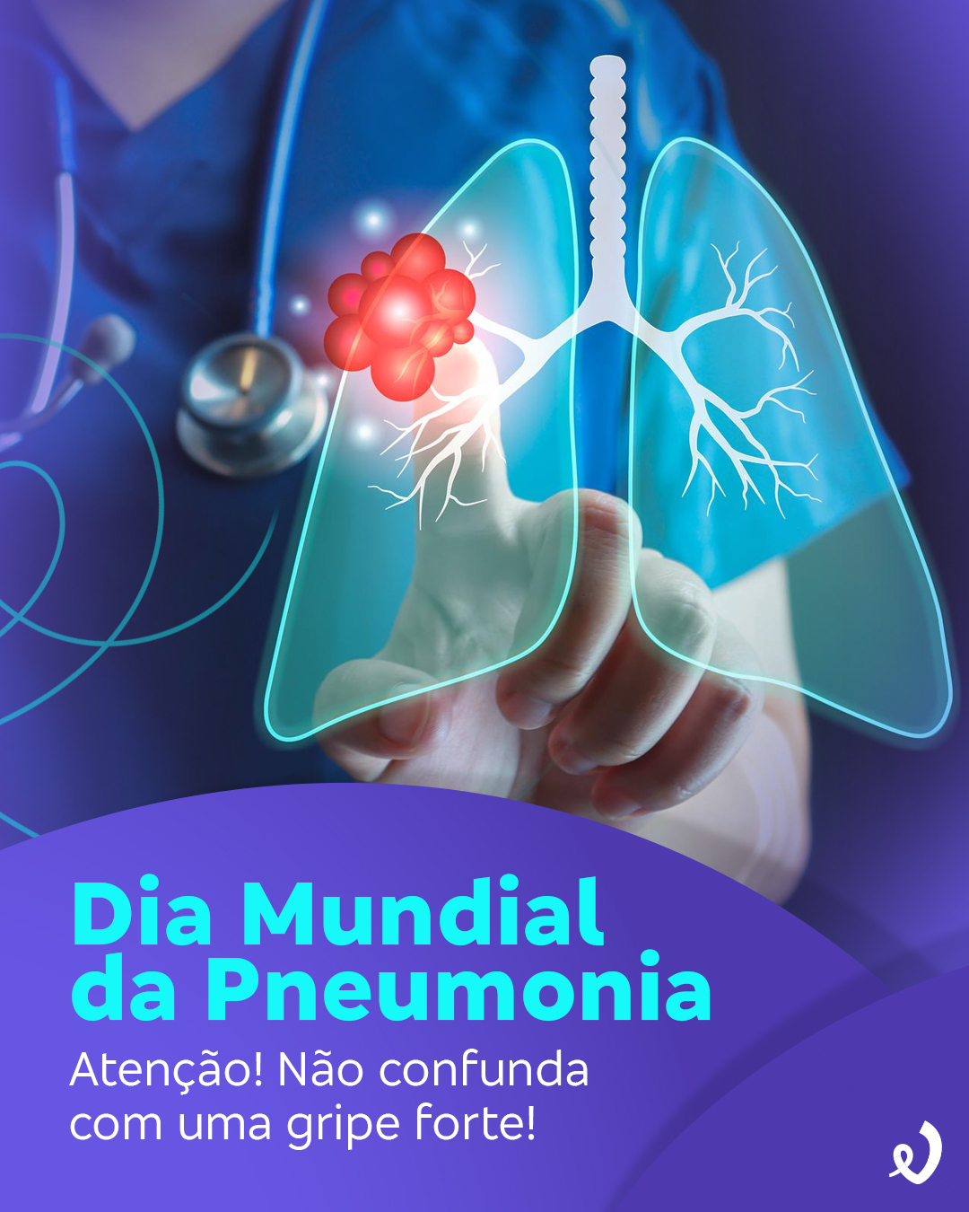 Hospital Edmundo Vasconcelos Facebook ad: Ela pode começar parecendo uma gripe comum, mas…