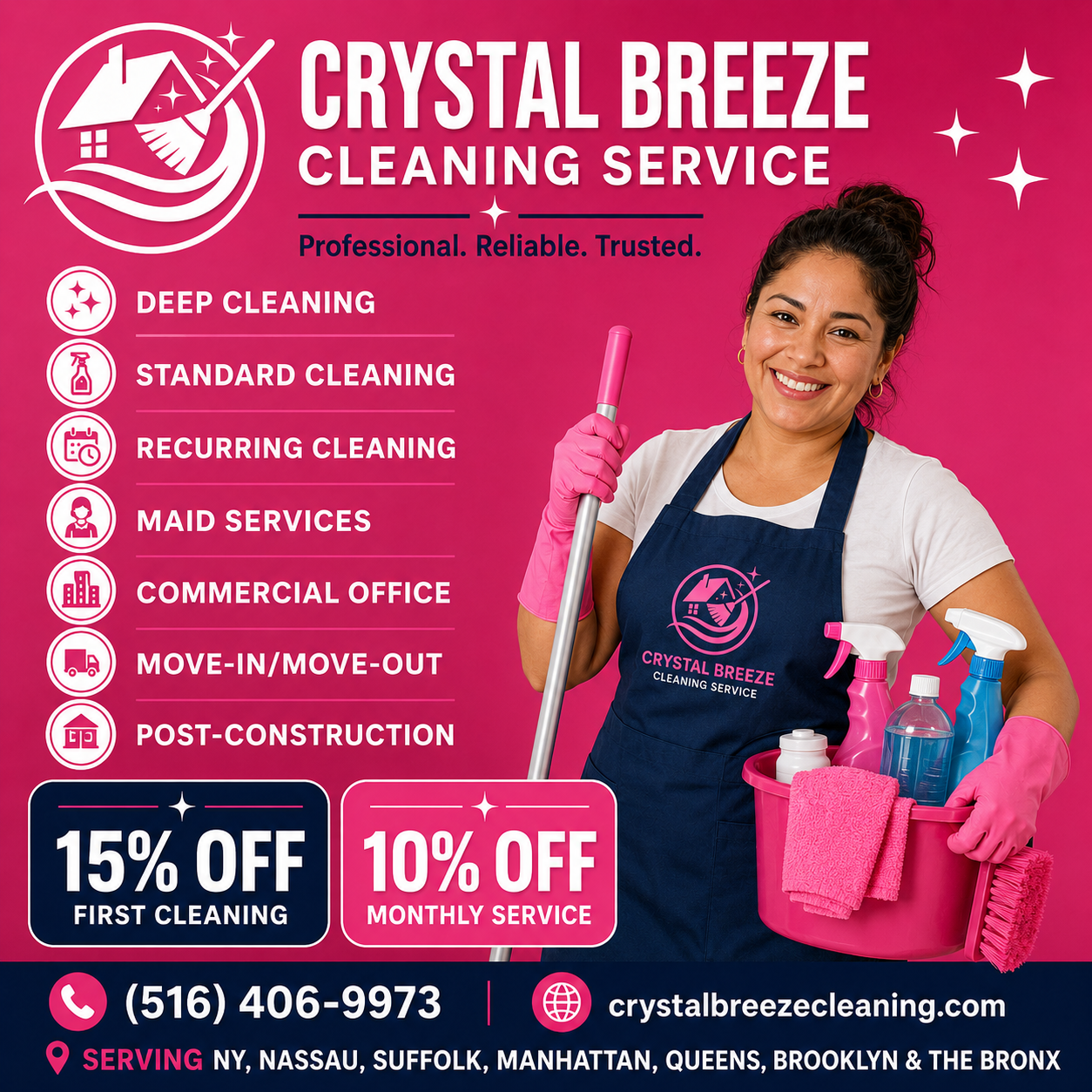 Crystal Breeze Cleaning Facebook ad