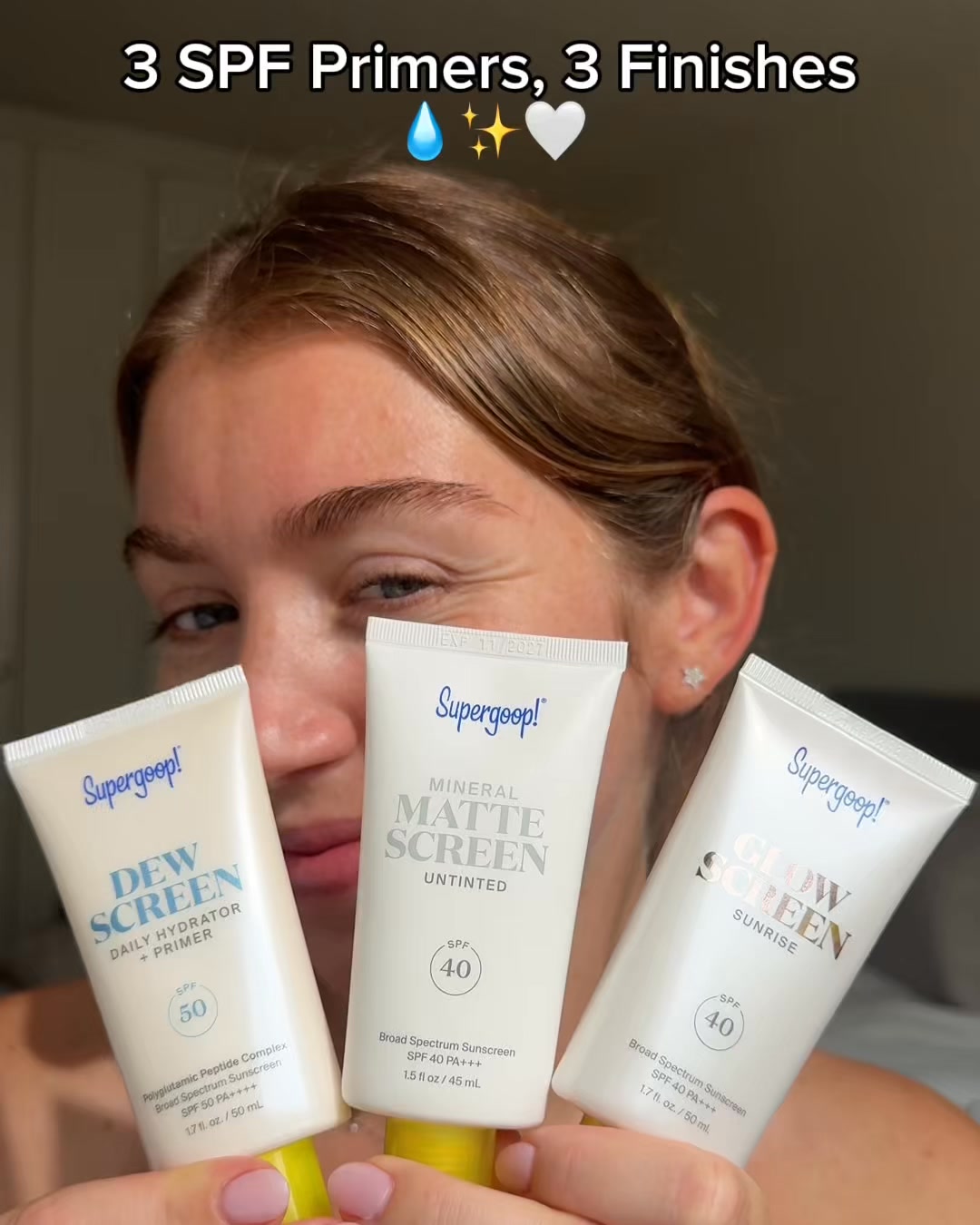 Supergoop Facebook ad: Primed for now, protected for later!