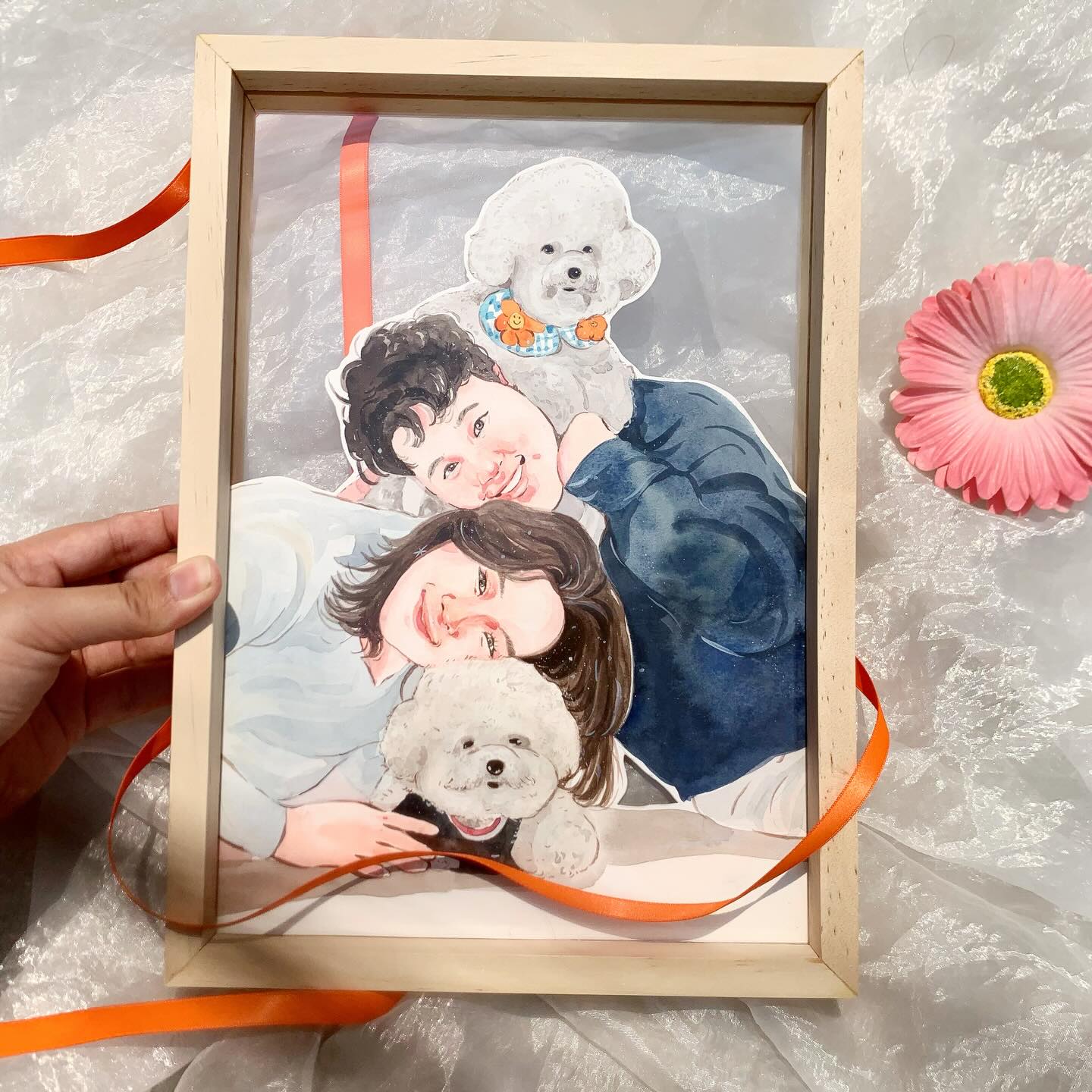 B Studio Facebook ad: ภาพวาดสีน้ำ สไตล์อบอุ่น มินิมอล