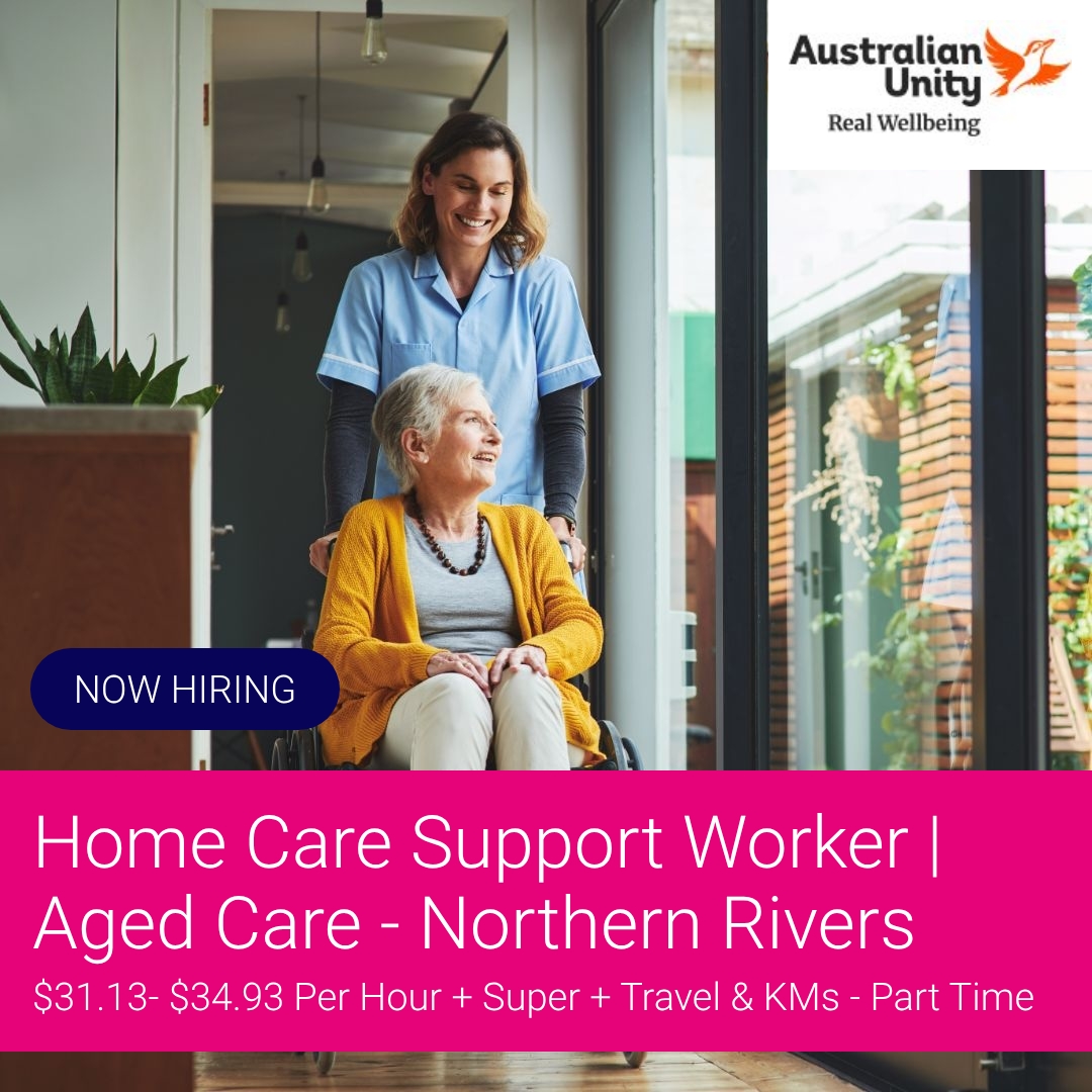 SEEK Facebook ad: Home Care Support Worker | Aged Care - Northern Rivers