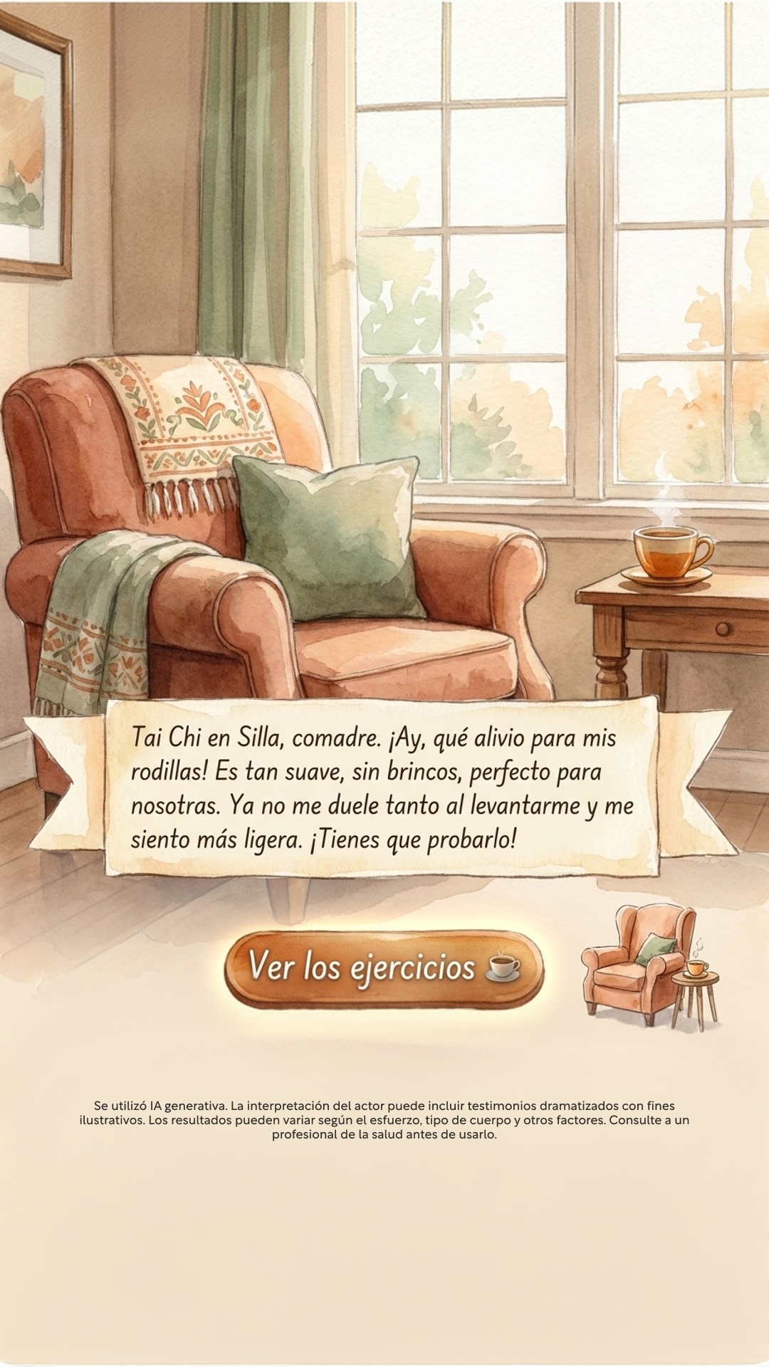 Reverse Health Tai Chi Facebook ad: Tu equilibrio empieza aquí. ¡Obtén 60% de descuento!
