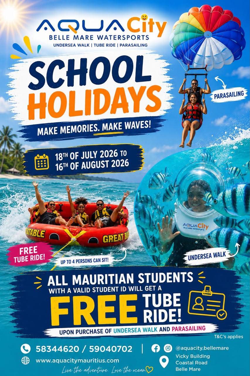 Aquacity Co. Ltd - Belle Mare Watersports Facebook ad