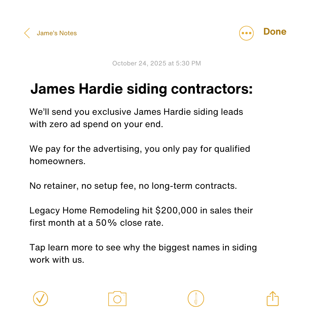 JF Acquisition Facebook ad