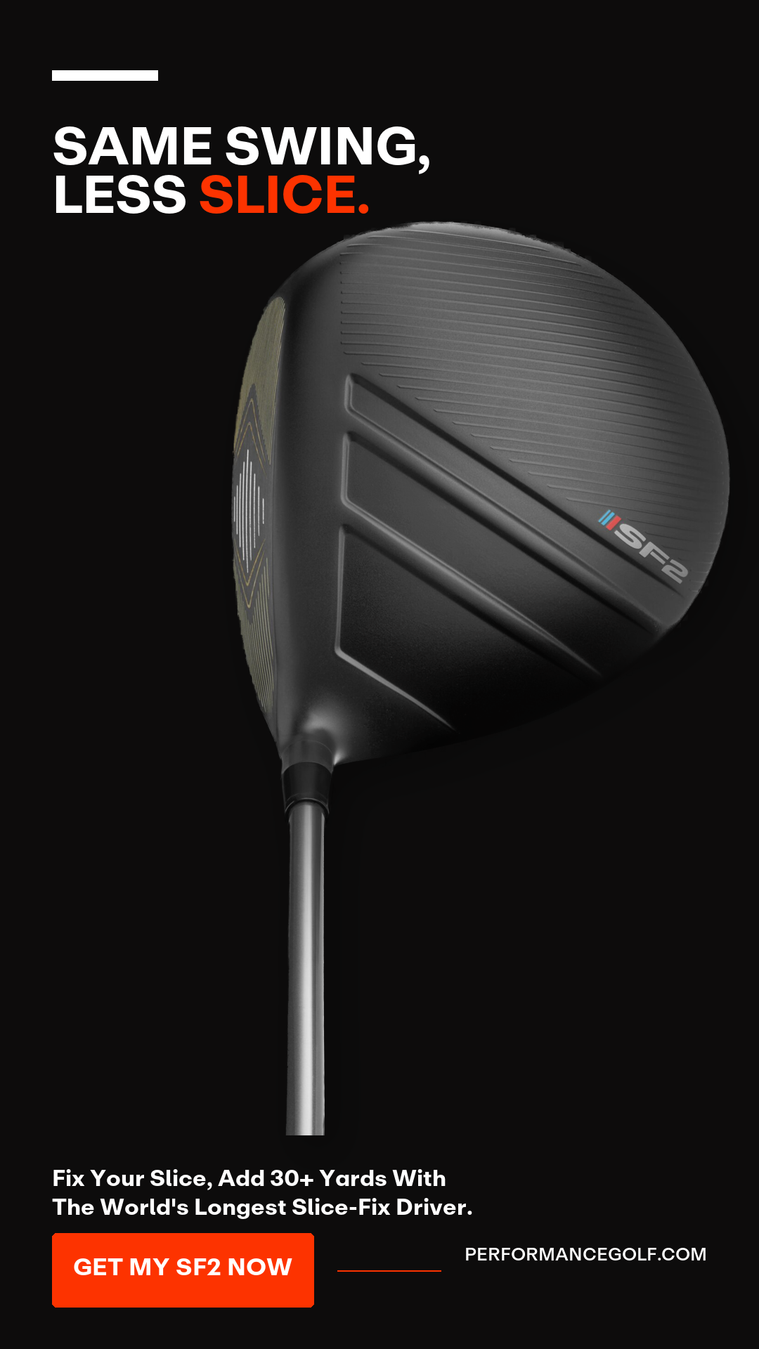 Performance Golf Facebook ad