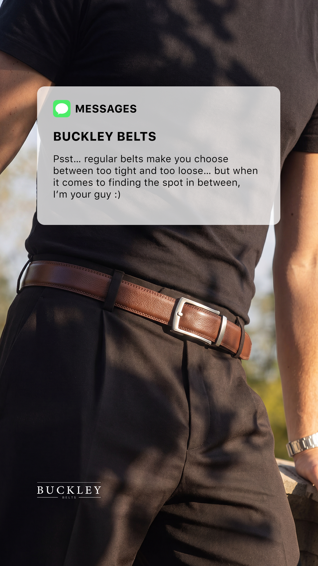 Buckley Belts Facebook ad