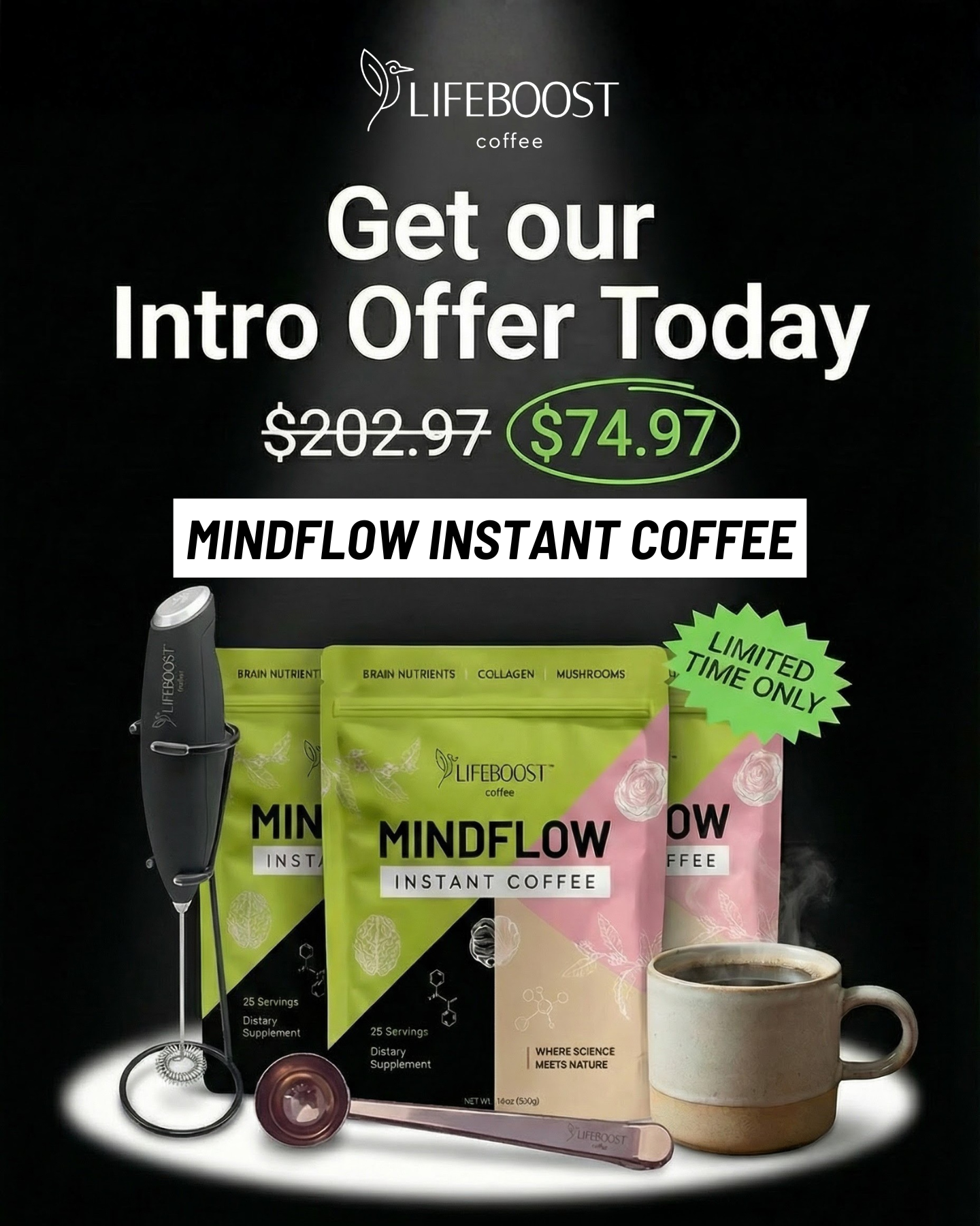 Lifeboost Coffee Facebook ad