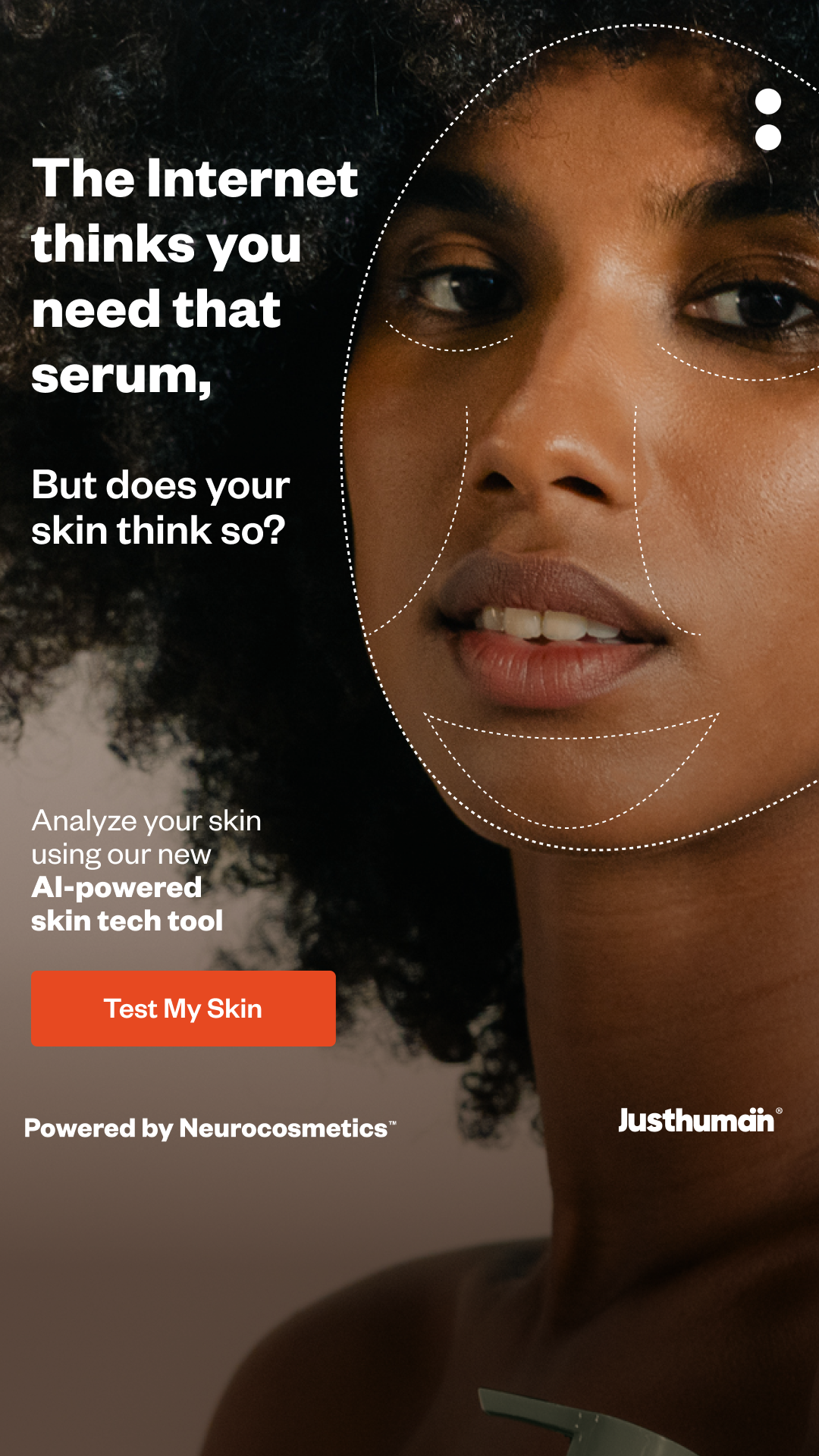 Justhuman Facebook ad
