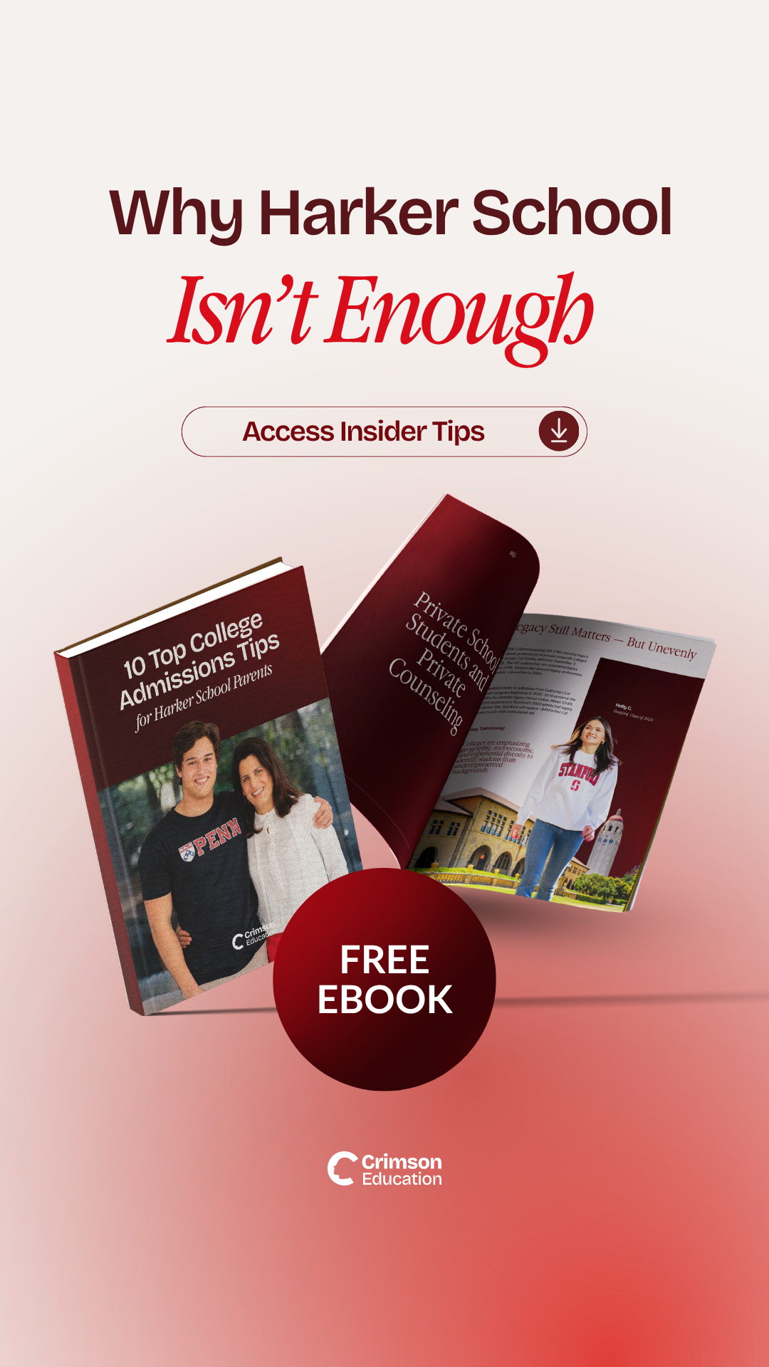 Crimson Education Facebook ad