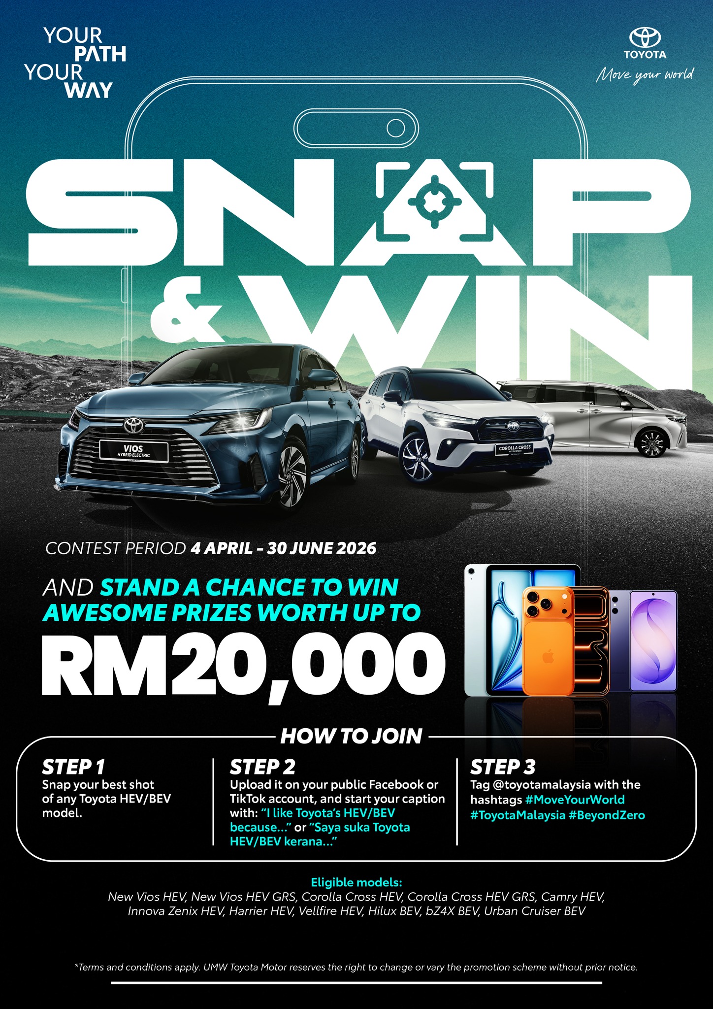 Toyota Malaysia Facebook ad: Big shots win big!