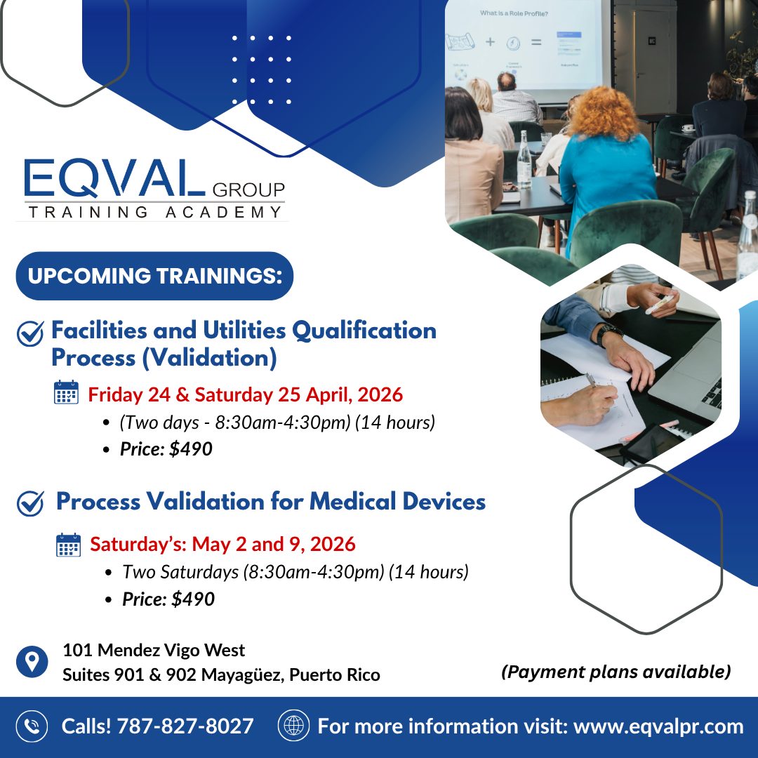 EQVAL Group Facebook ad: ¡PRÓXIMOS ADIESTRAMIENTOS!