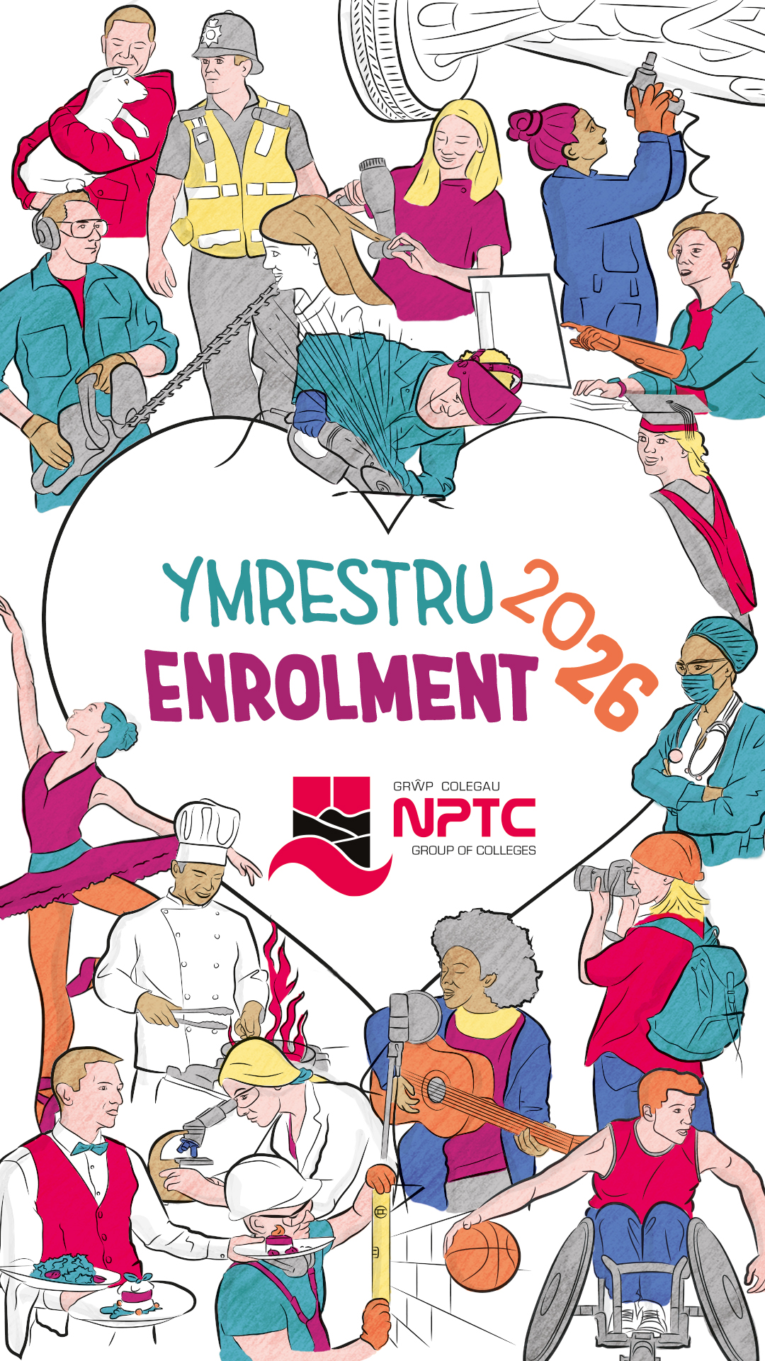 Grŵp Colegau NPTC Group of Colleges Facebook ad from Aug 3, 2026