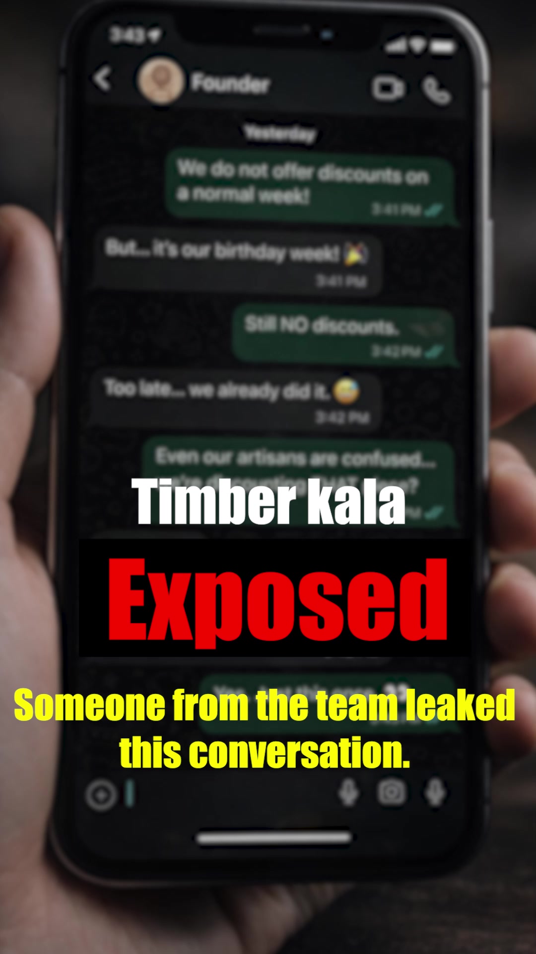Timberkala Facebook ad