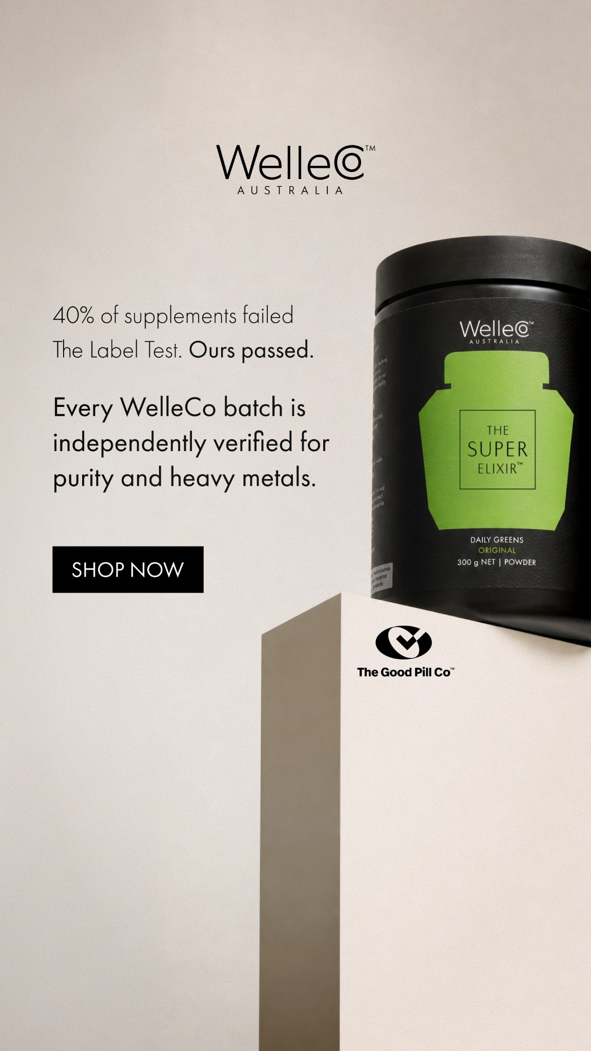 WelleCo Facebook ad