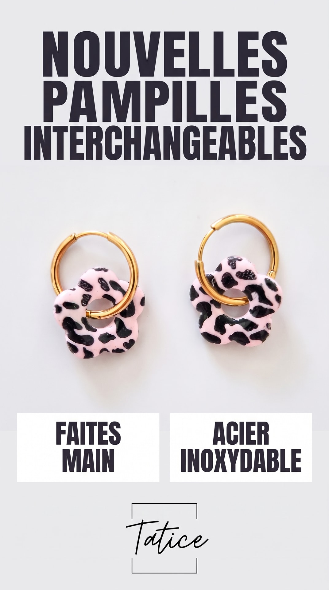 Atelier Tatice Facebook ad: Personnalise tes créoles à l'infini