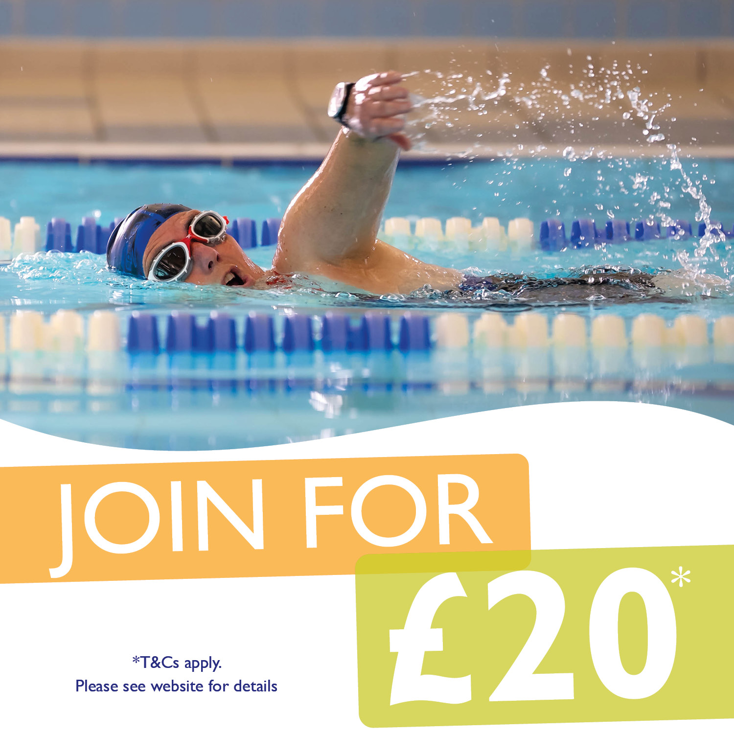 Freedom Leisure Facebook ad: Join for only £20 in April