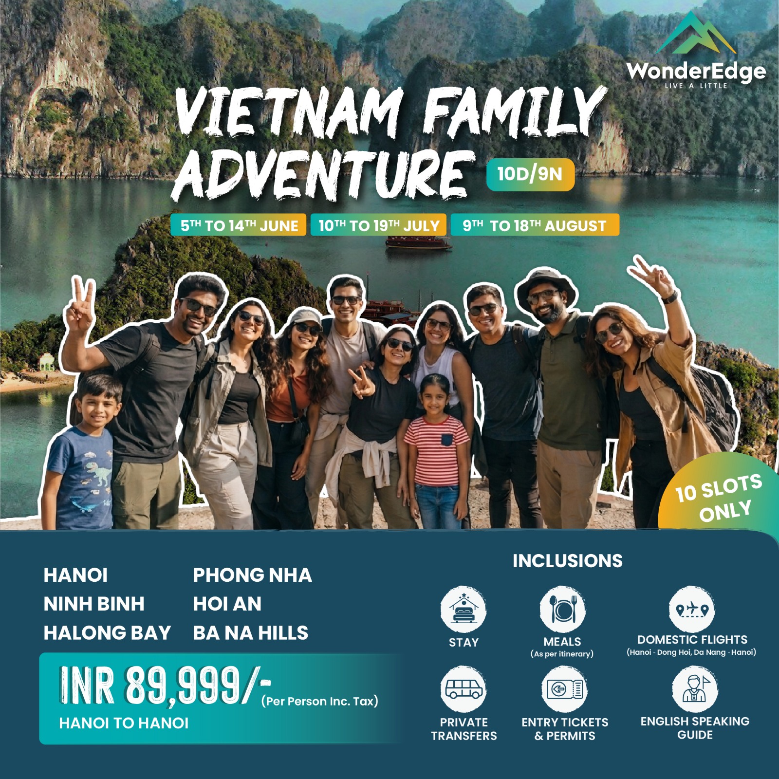 WonderEdge Facebook ad: Vietnam Family Tour 2026