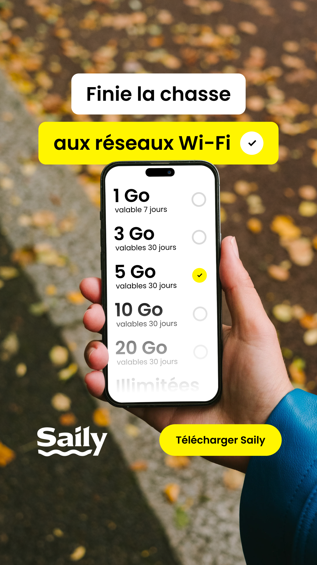 Saily Facebook ad