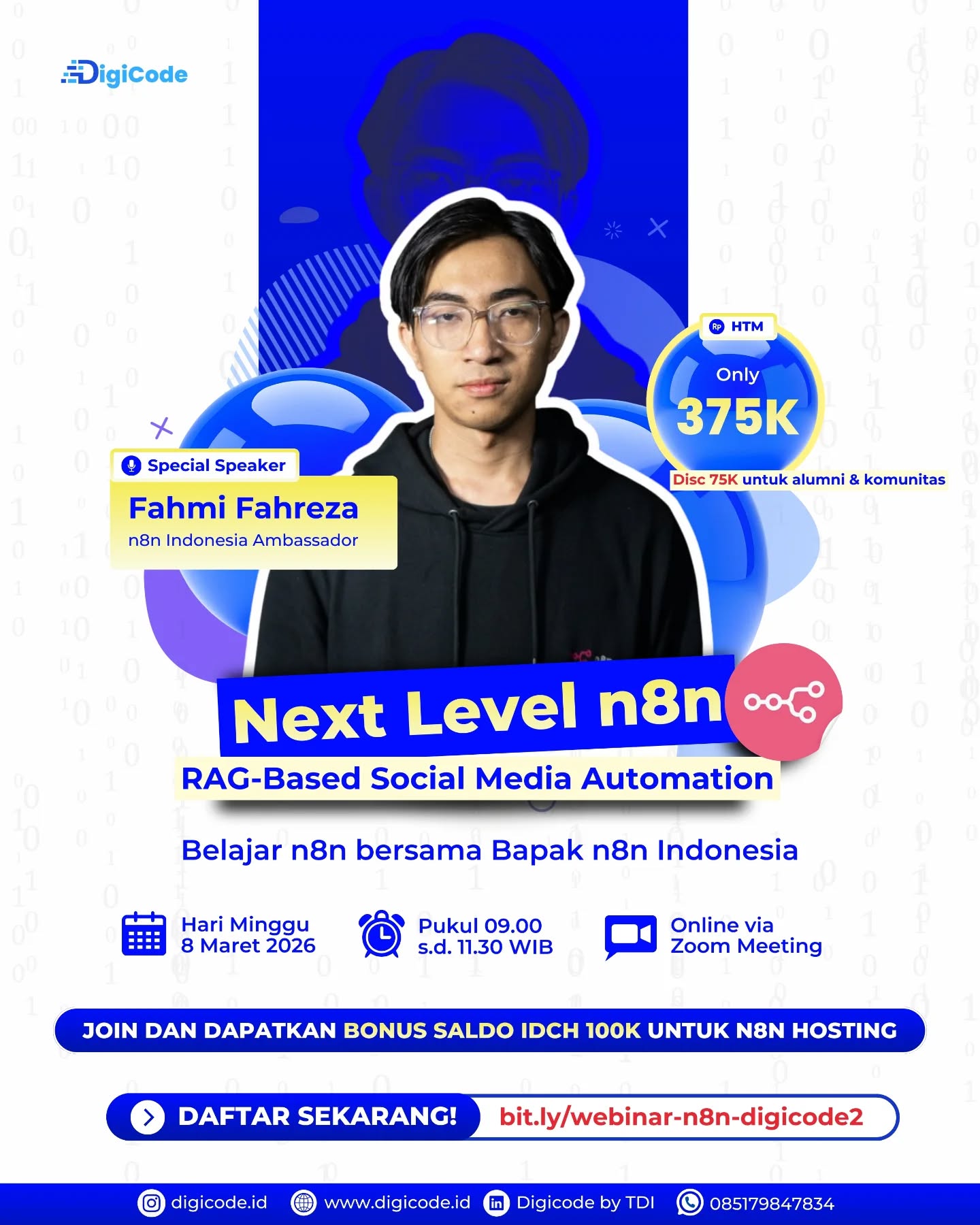 Digicode ID Facebook ad: Webinar Building Automation Agent AI Berbasis n8n | Digicode