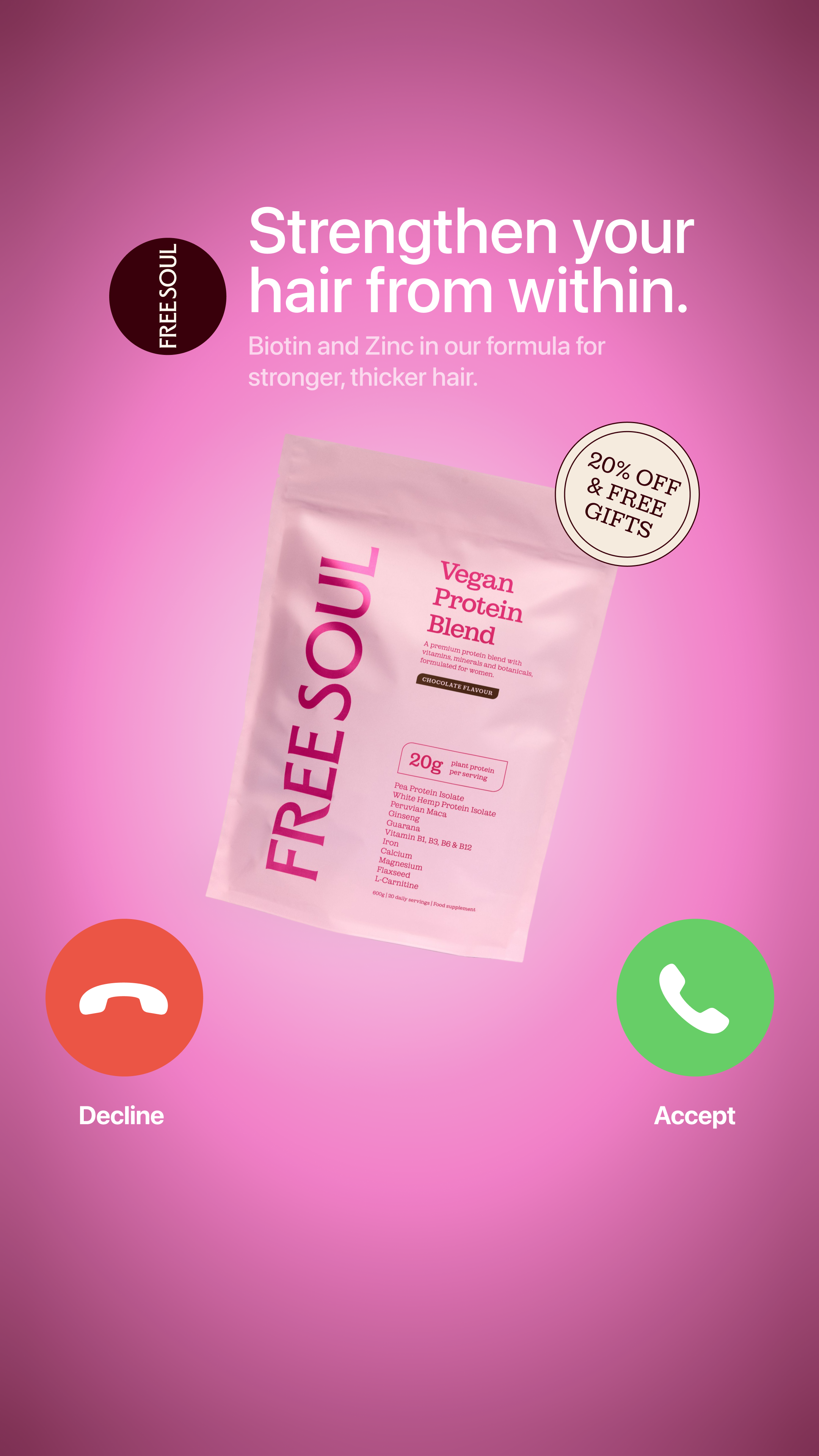 Free Soul Facebook ad
