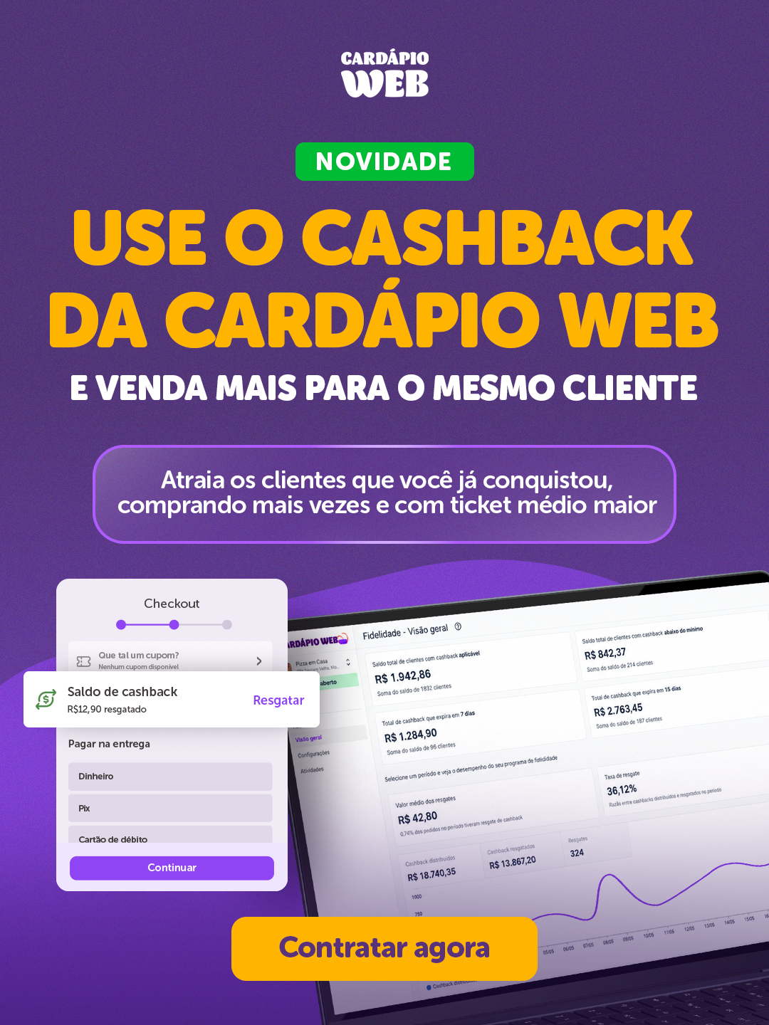 Cardápio Web Facebook ad