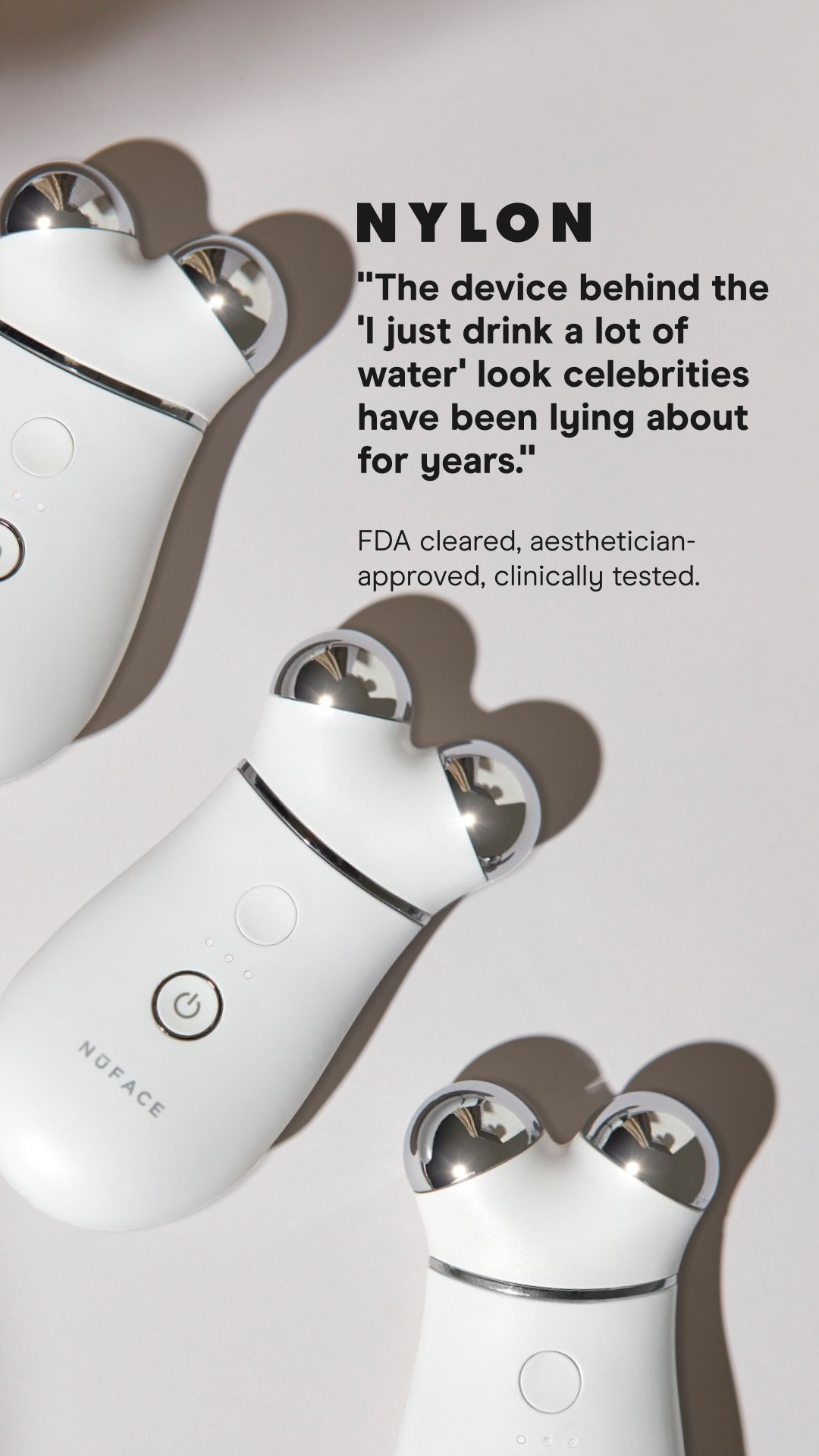 NuFACE Facebook ad
