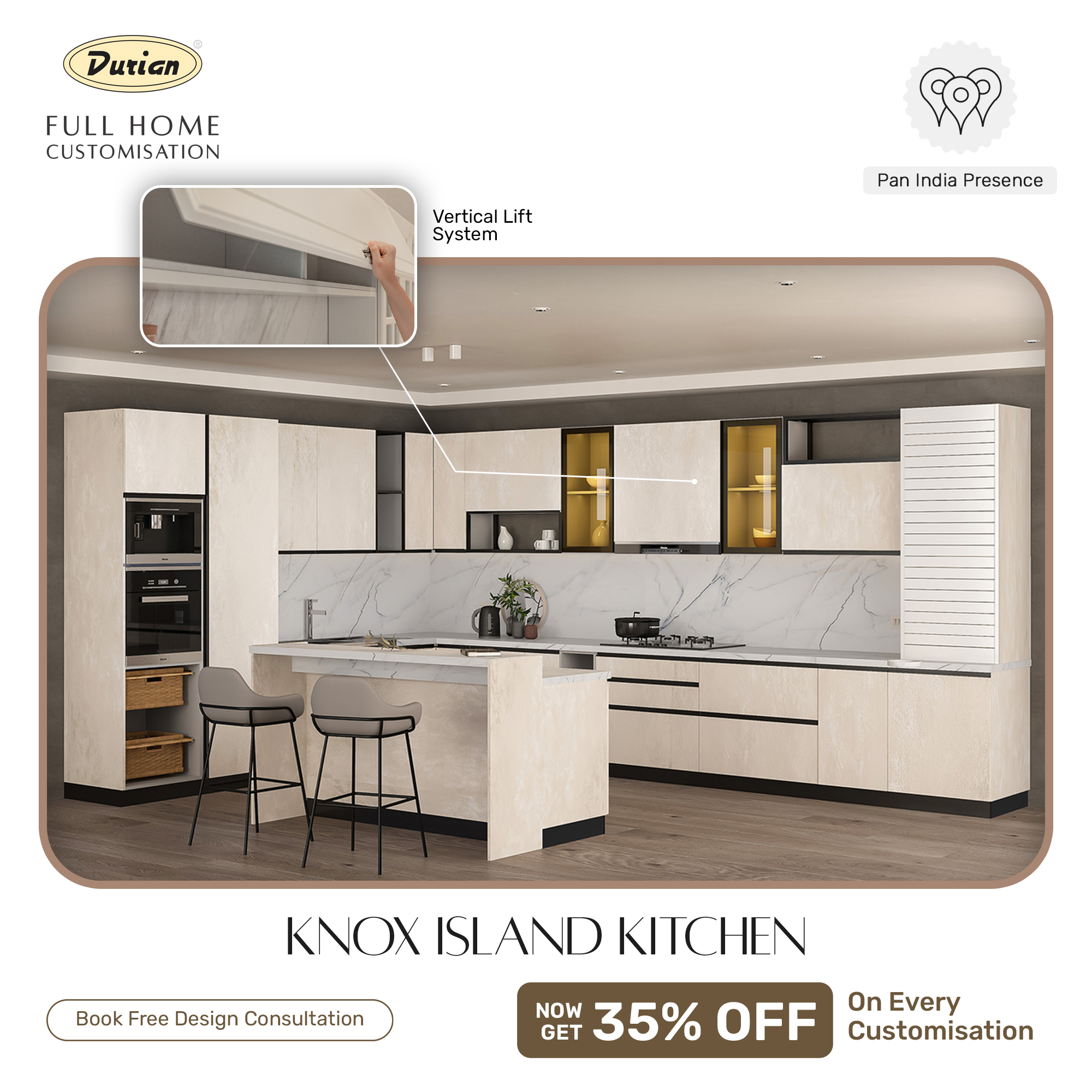 Durian Full Home Customisation Facebook ad: Create a home that reflects your style with…