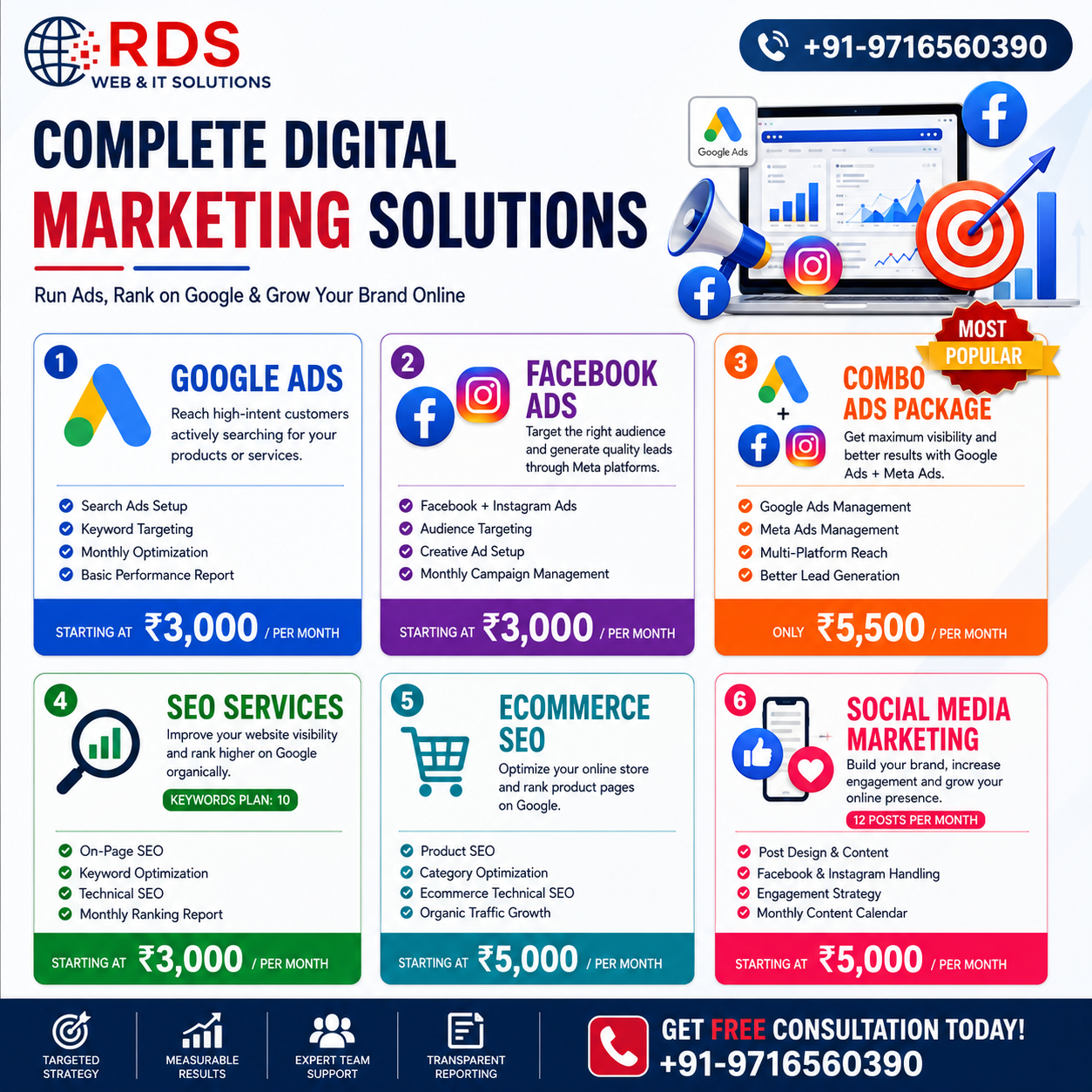 Rds web and It solutions Facebook ad: Chat with us