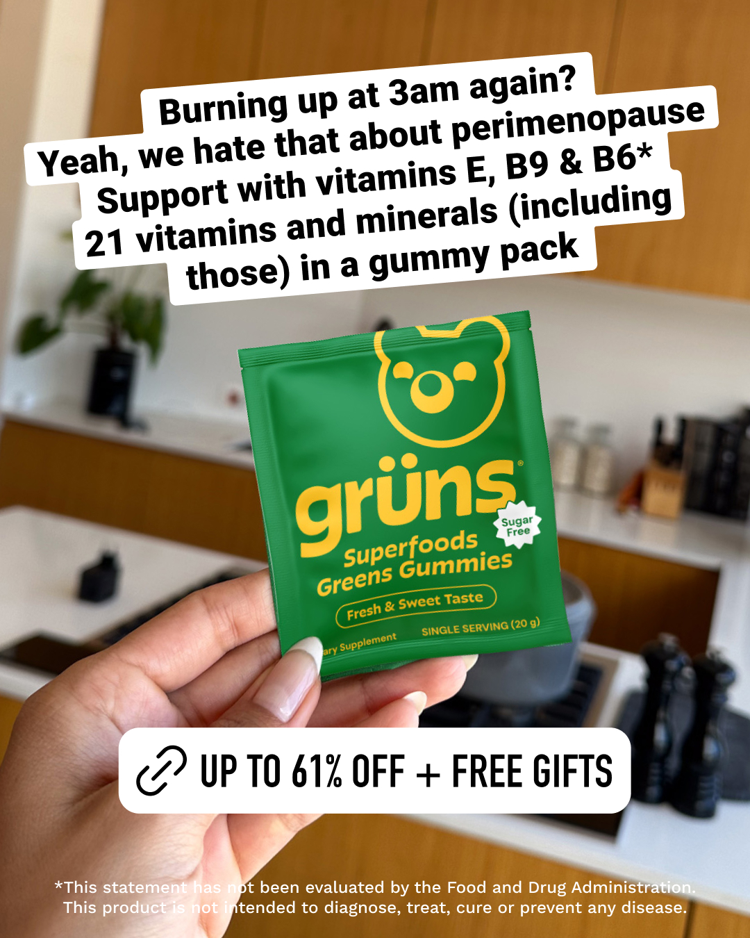 Grüns Facebook ad