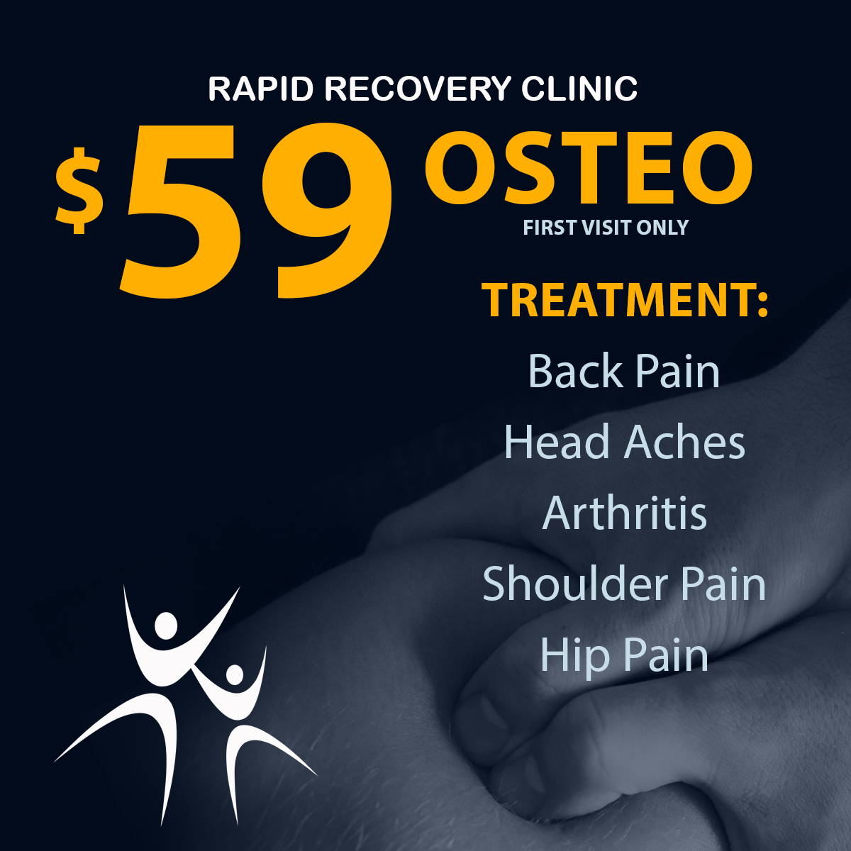 Rapid Recovery Clinic - Osteo & Massage Facebook ad