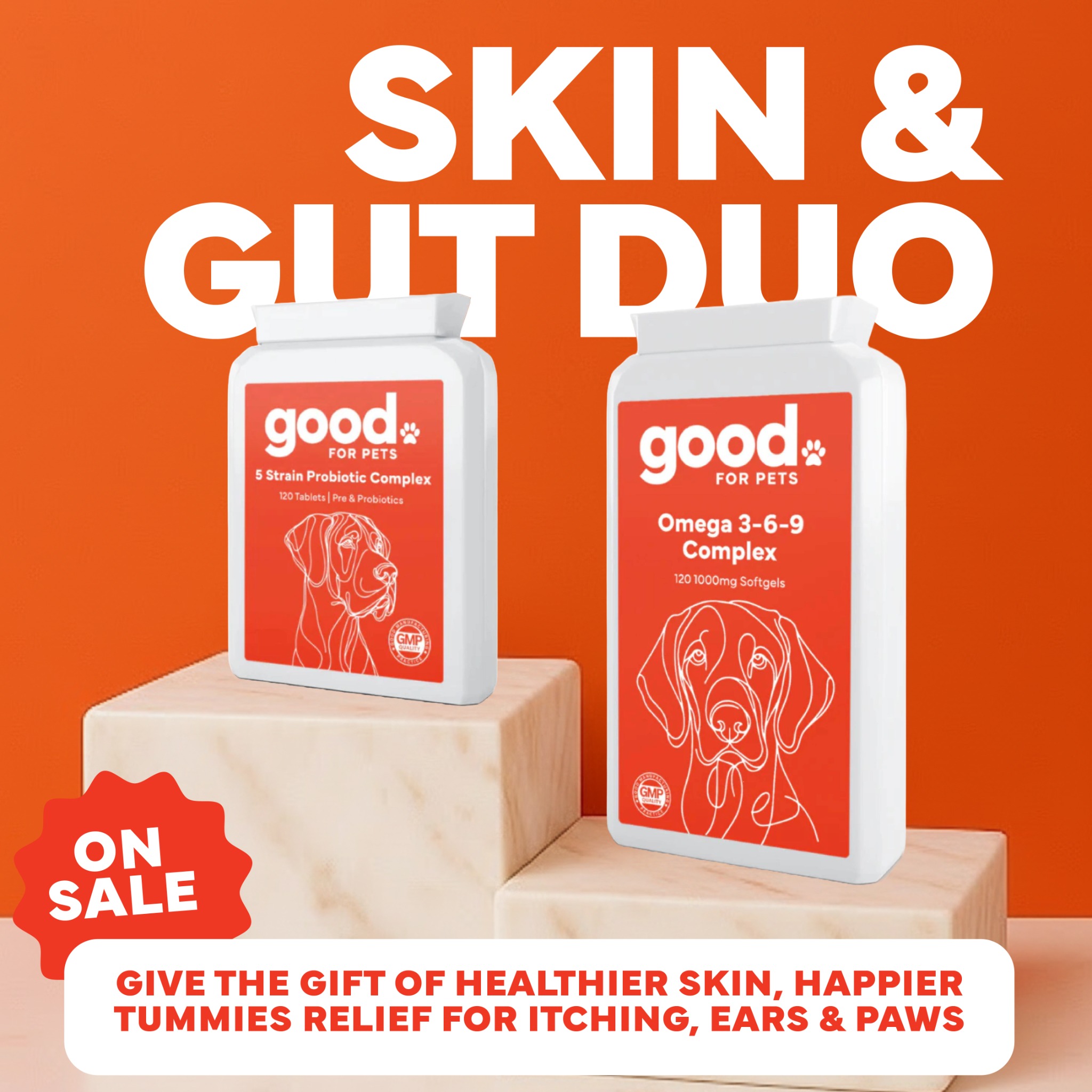 Good For Pets Co Facebook ad: The Duo Dogs Love to Feel