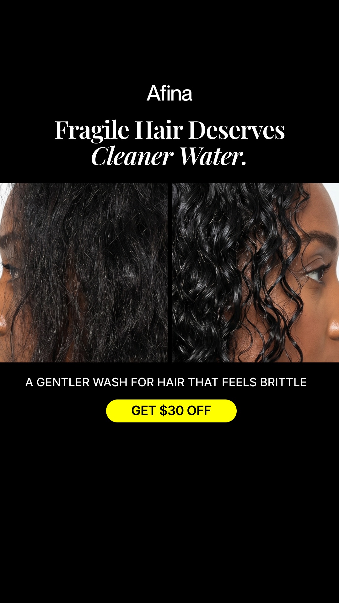 Afina Water Wellness Facebook ad