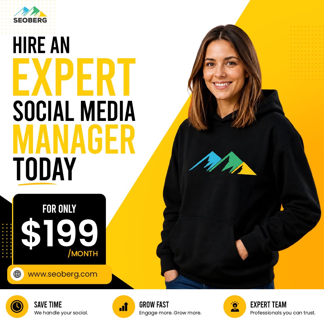 SeoBerg Facebook ad: Hire A Social Media Expert - $199/Mo