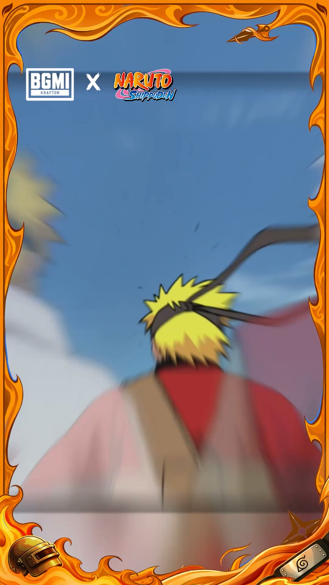 Battlegrounds Mobile India Facebook ad: NARUTO sets available now!