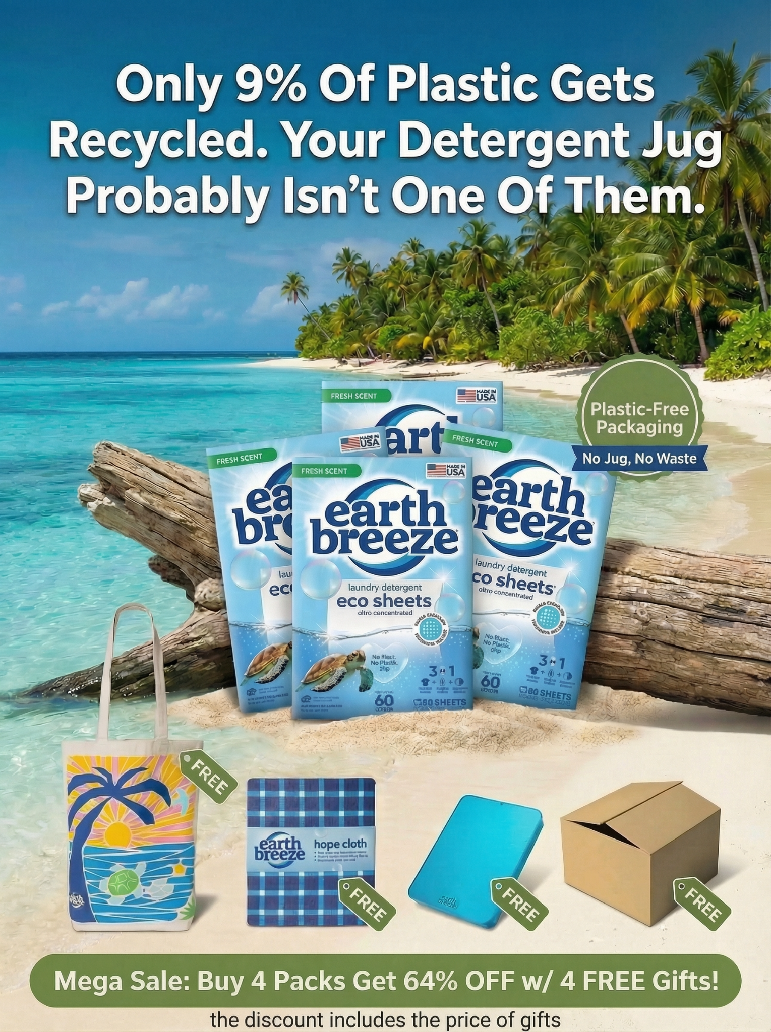 Earth Breeze Facebook ad