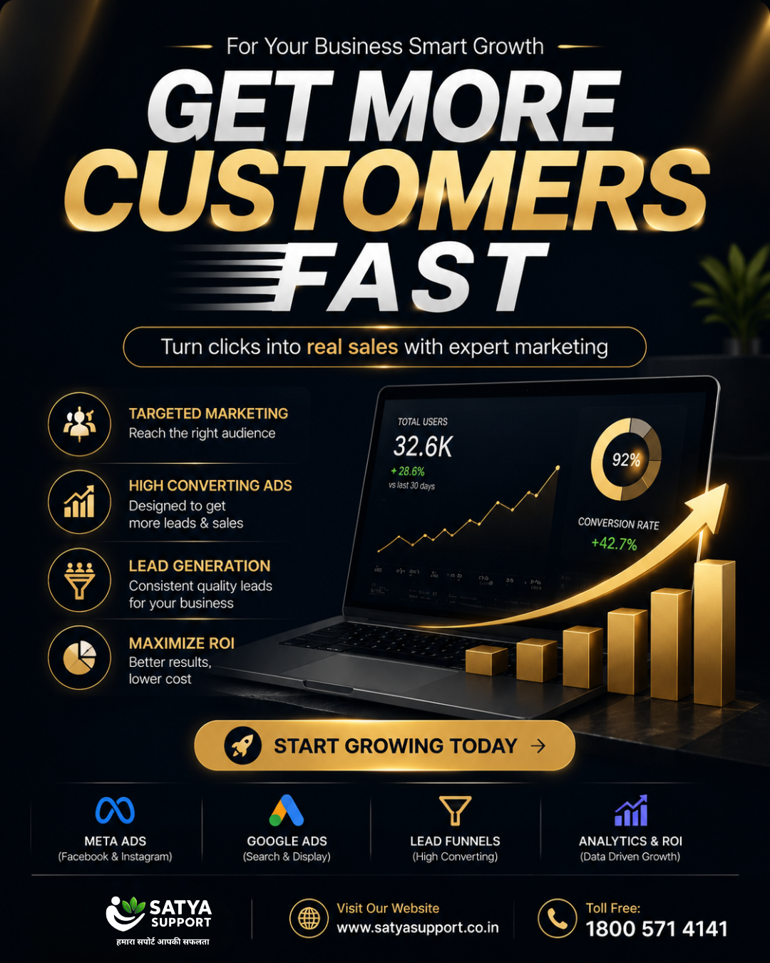 Satya Support Services Private Limited Facebook ad