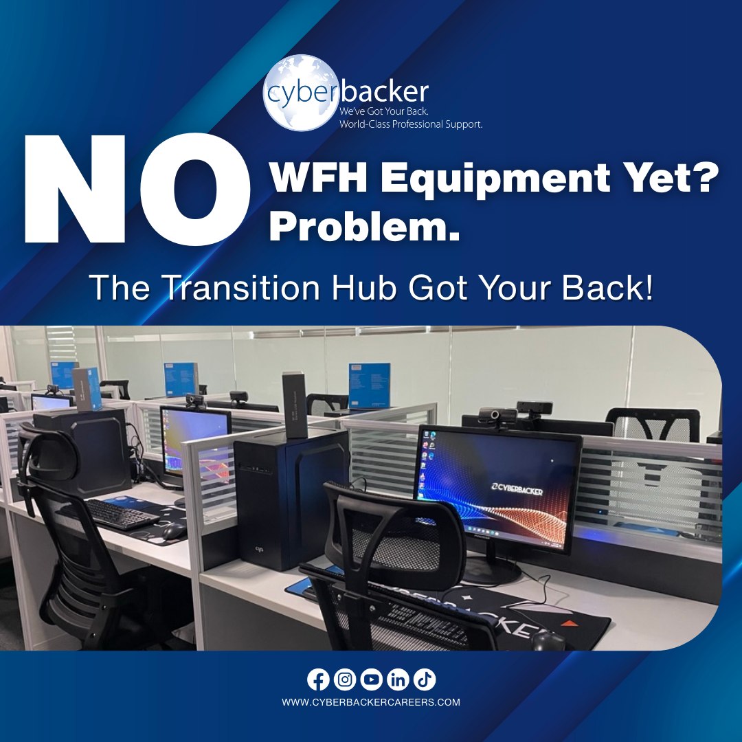 Cyberbacker Careers Facebook ad: No WFH Equipment yet?