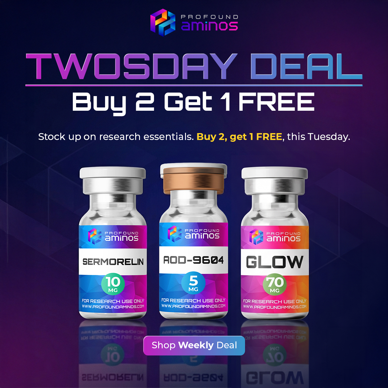 Profound Aminos Store Facebook ad