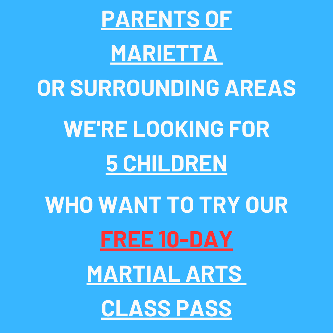 Marietta Kids Karate Facebook ad: Want a FREE 10-Day, Kids Martial Arts Class Pass?