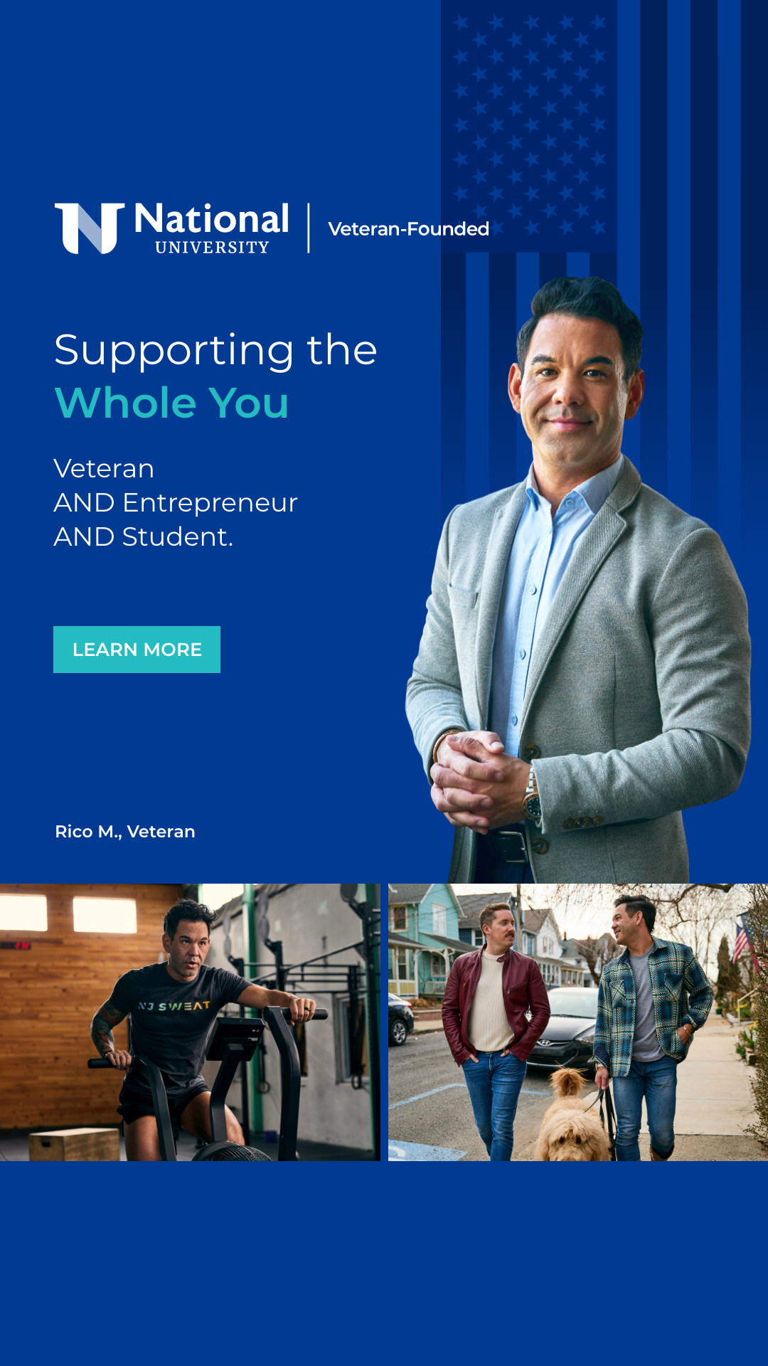 National University Facebook ad
