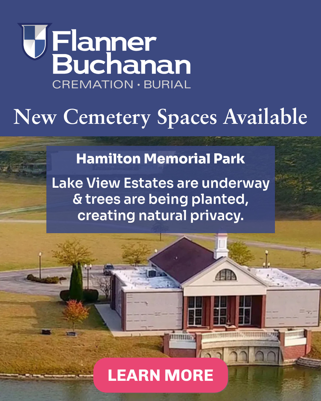 Washington Park Cemetery Association Facebook ad from Feb 2, 2026