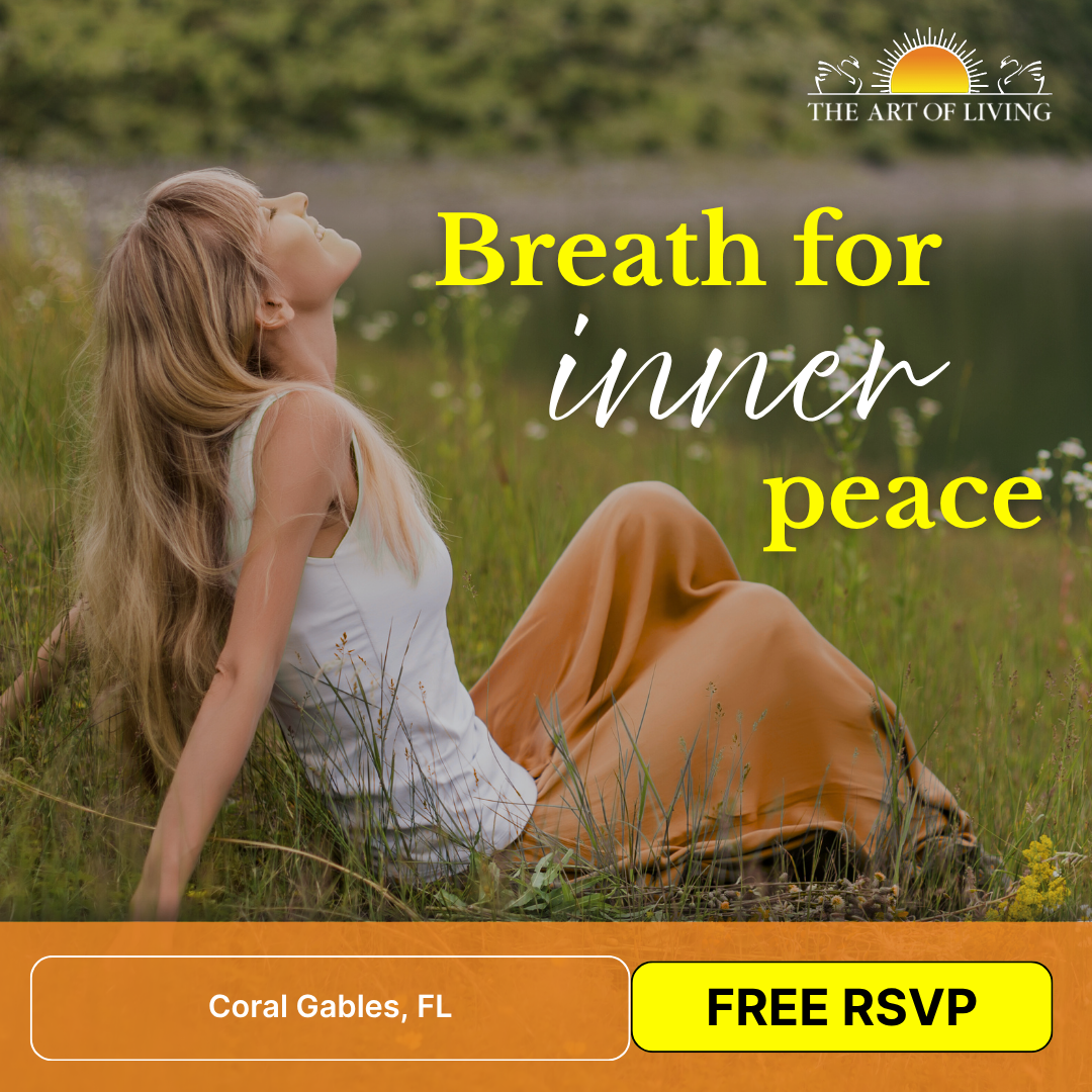 The Art of Living Facebook ad