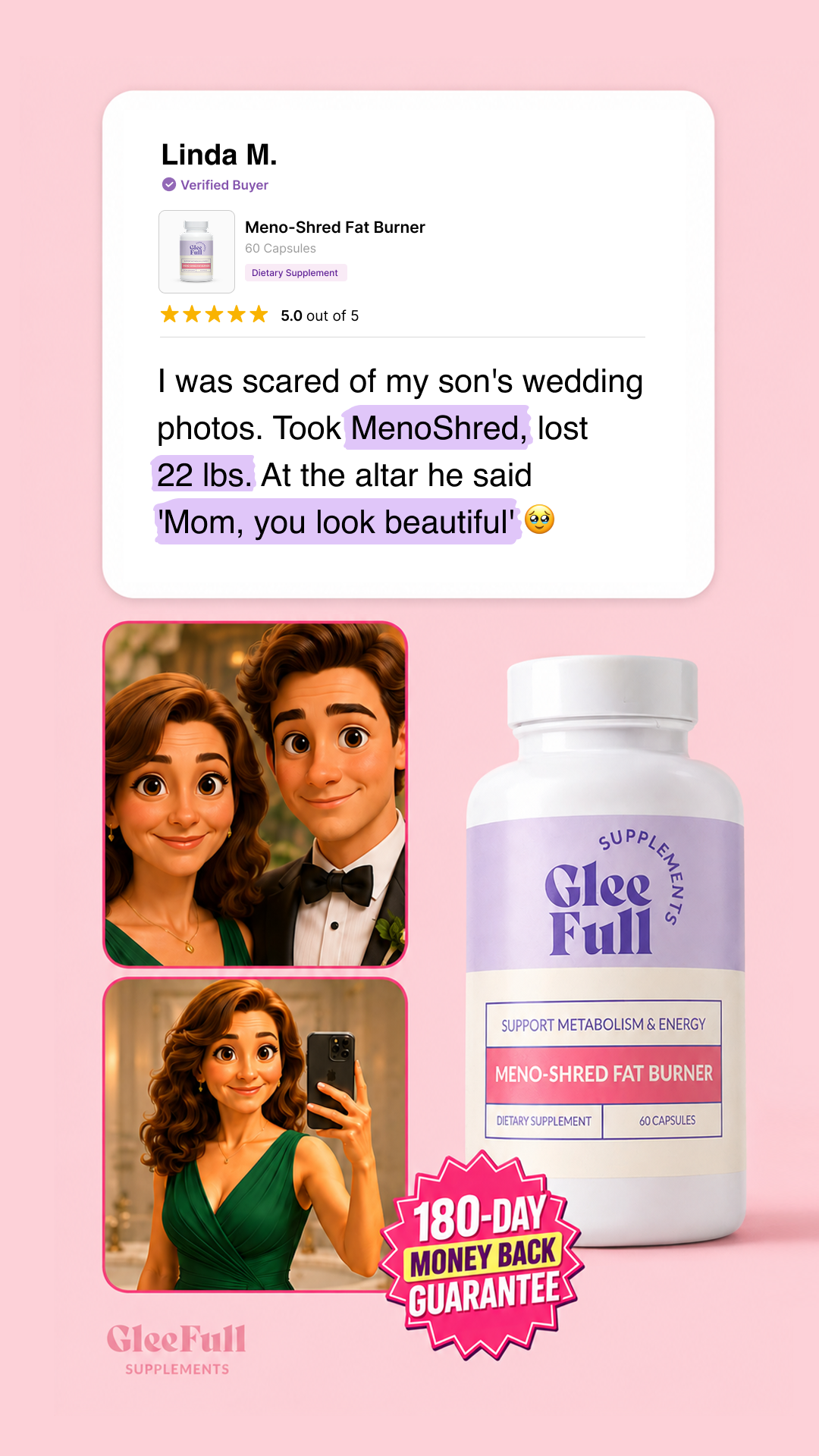 GleeFull Facebook ad