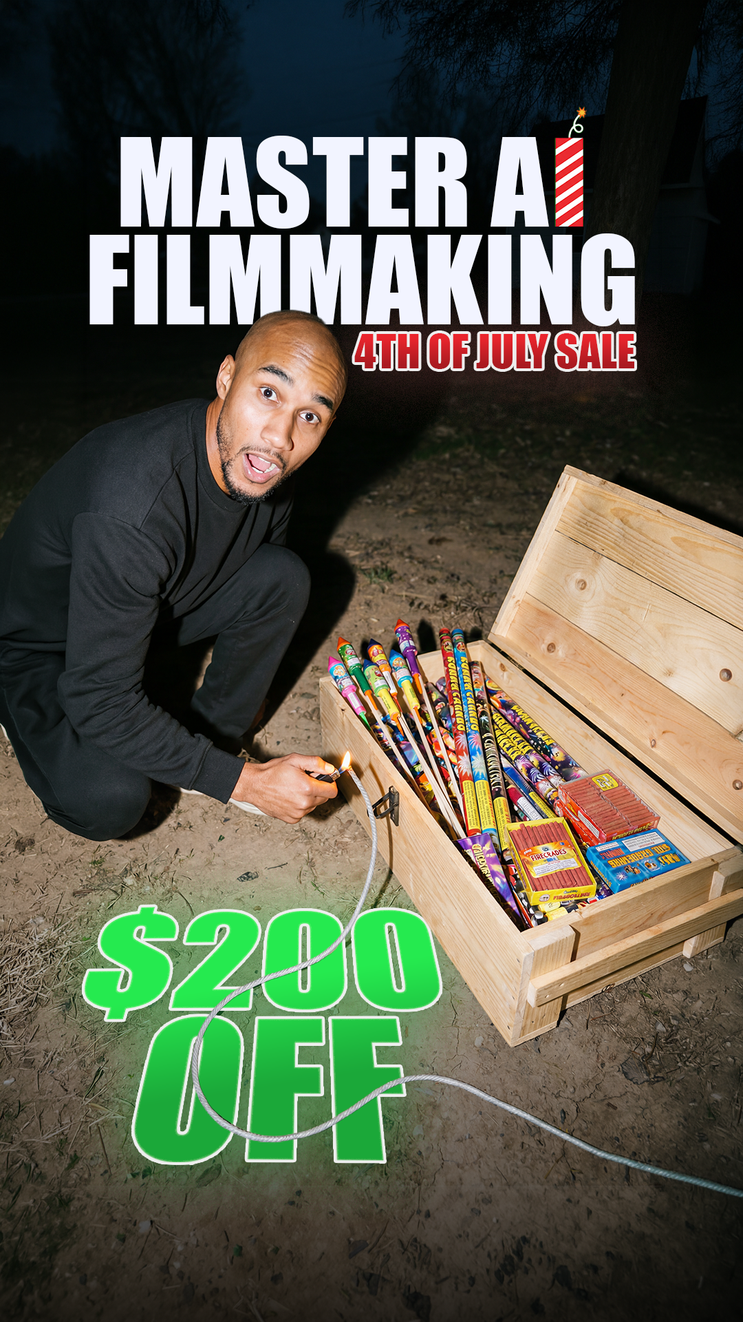 Lorien Dean Facebook ad: Learn AI Filmmaking In Hours, Not Weeks (4th Of July Sale)