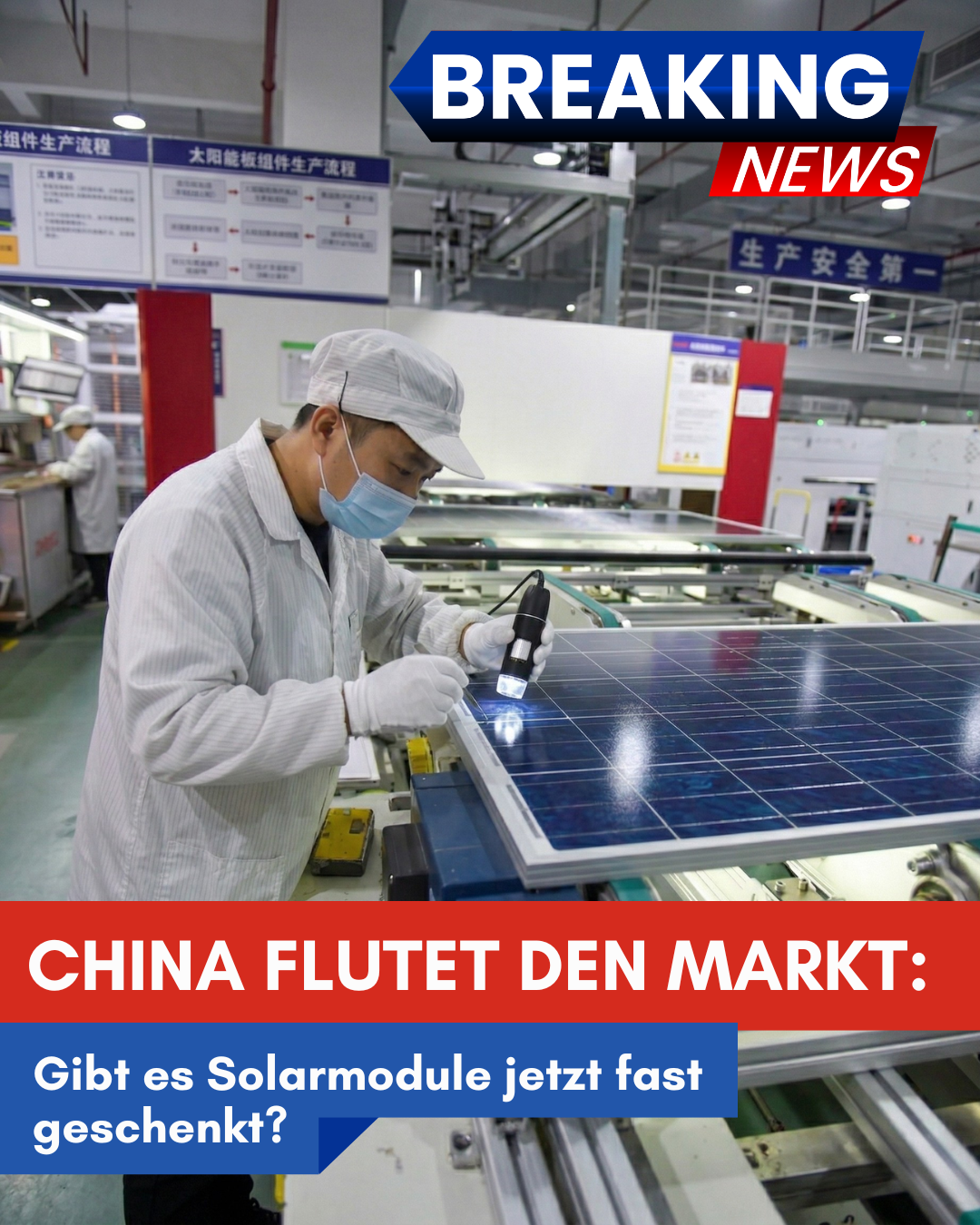 Einfach zum Angebot Facebook ad: Solarpreise fallen aktuell rapide
