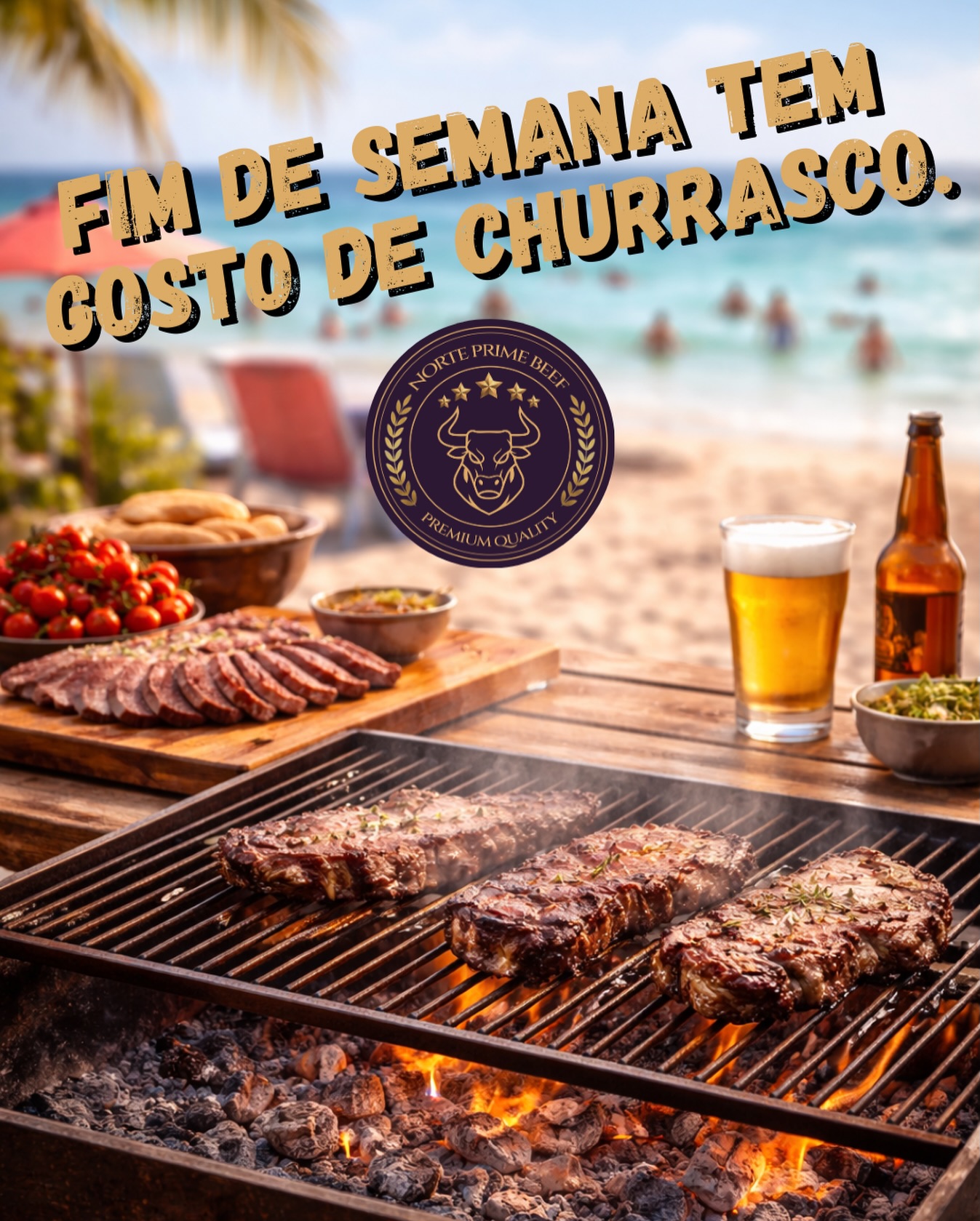 Norte Prime Beef Facebook ad: Final de semana está chegando…