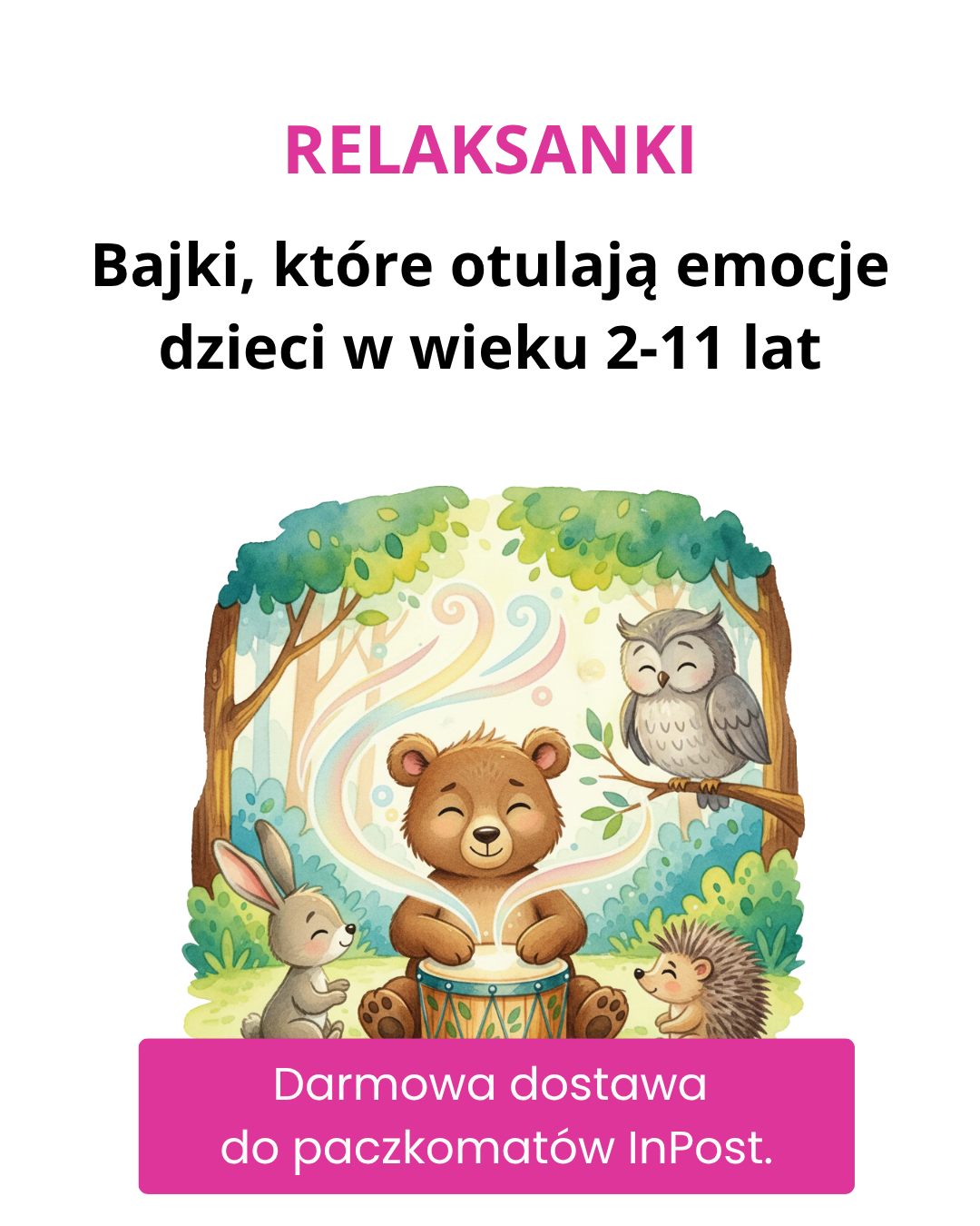 Relaksanki - bajki, które otulają emocje dzieci 2-11 lat Facebook ad
