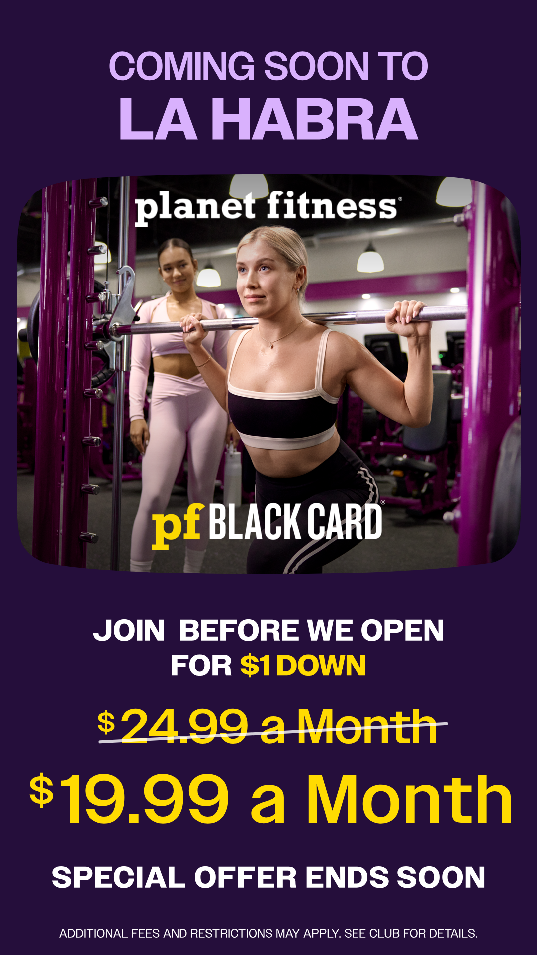 Planet Fitness Facebook ad