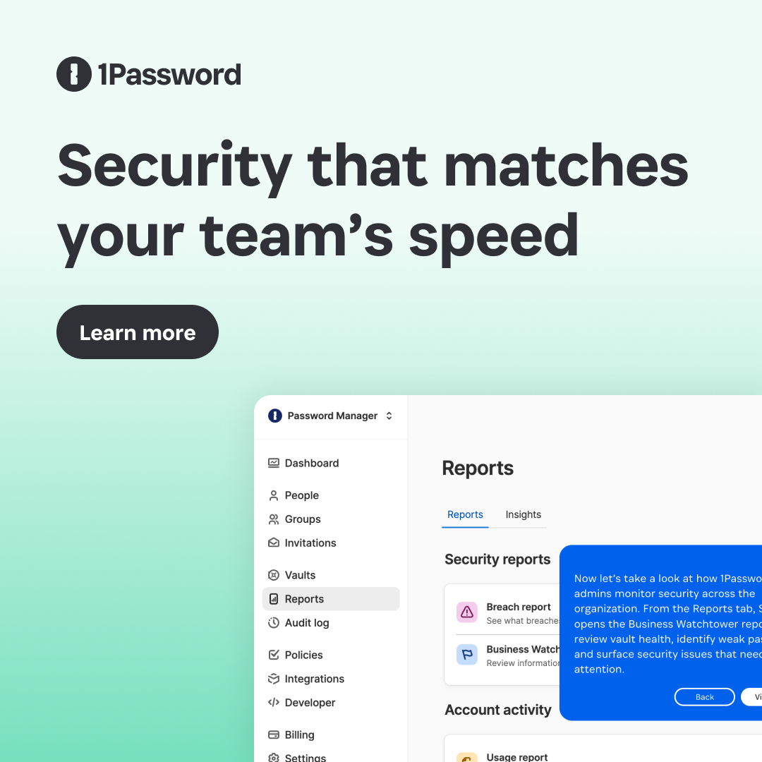 1Password Facebook ad