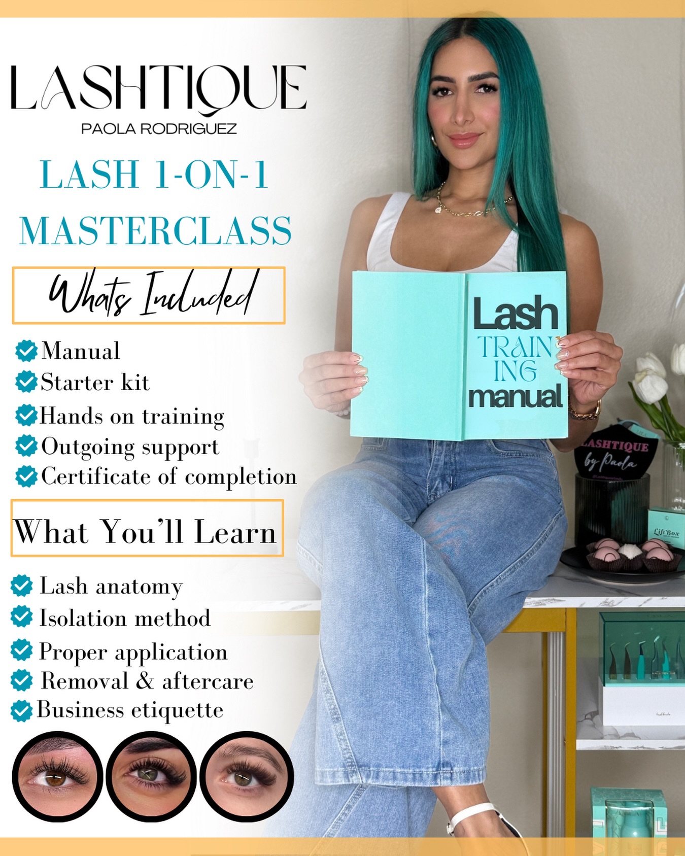 Lashtique Facebook ad